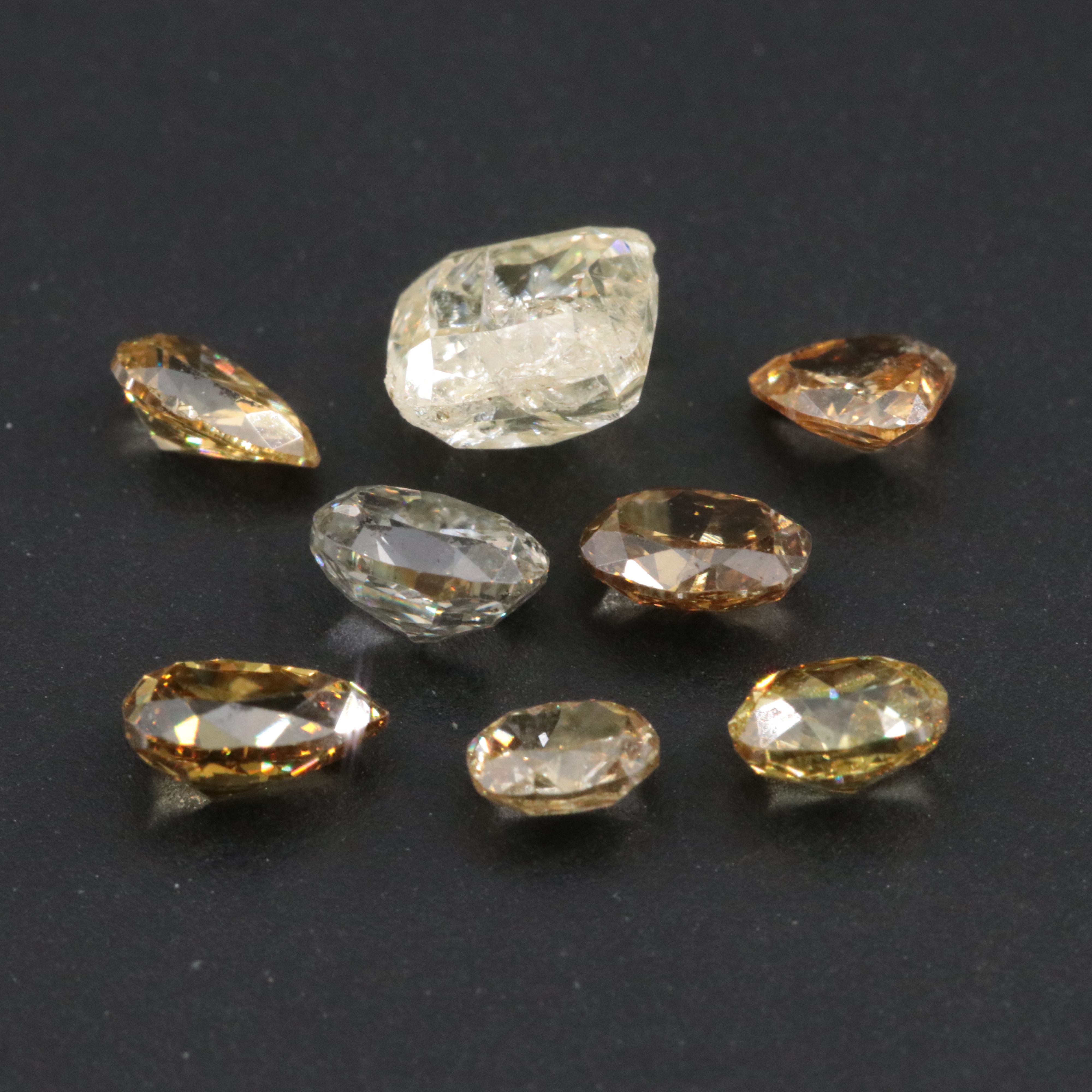 Loose 1.56 CTW Diamond Lot Including Fancy Color