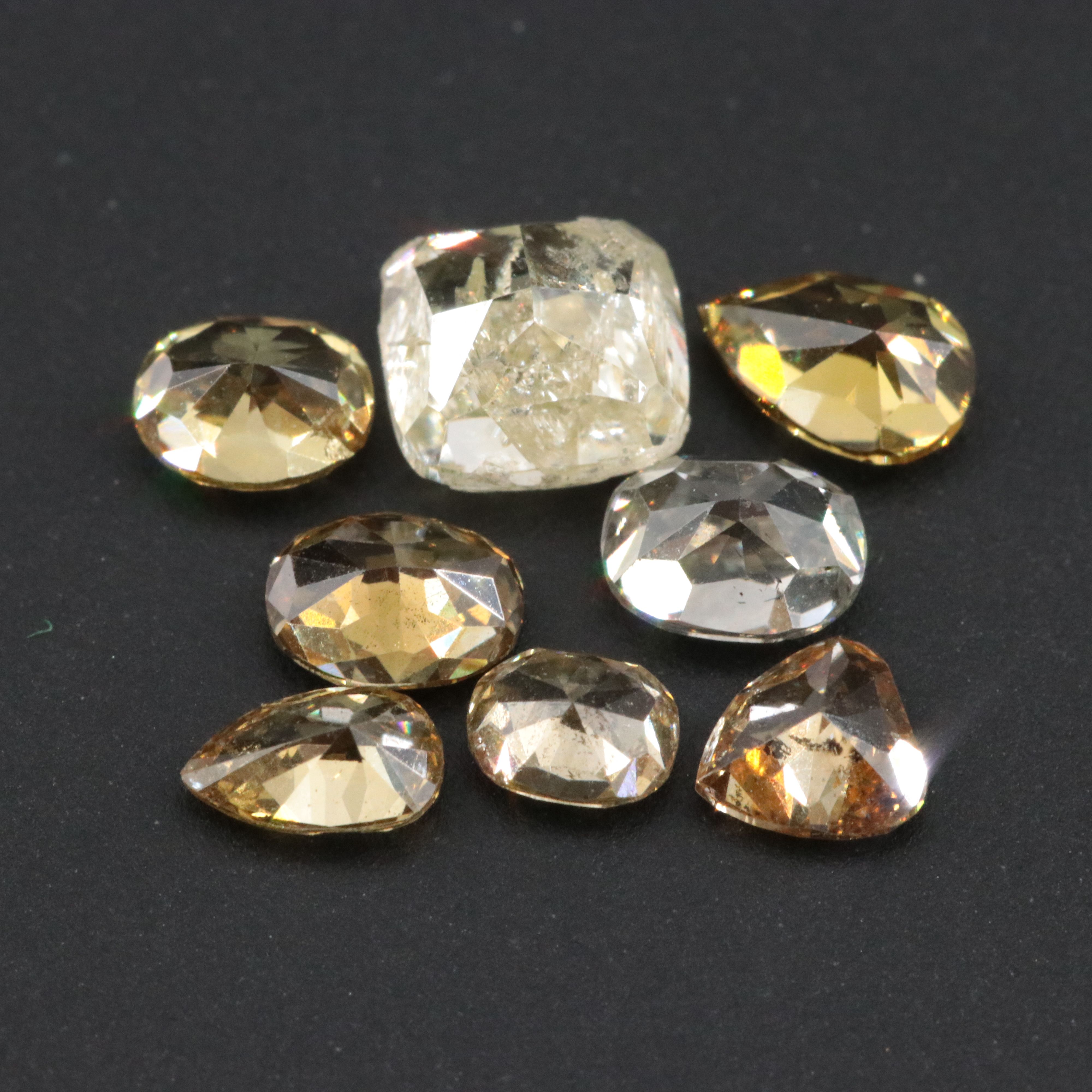 Loose 1.56 CTW Diamond Lot Including Fancy Color
