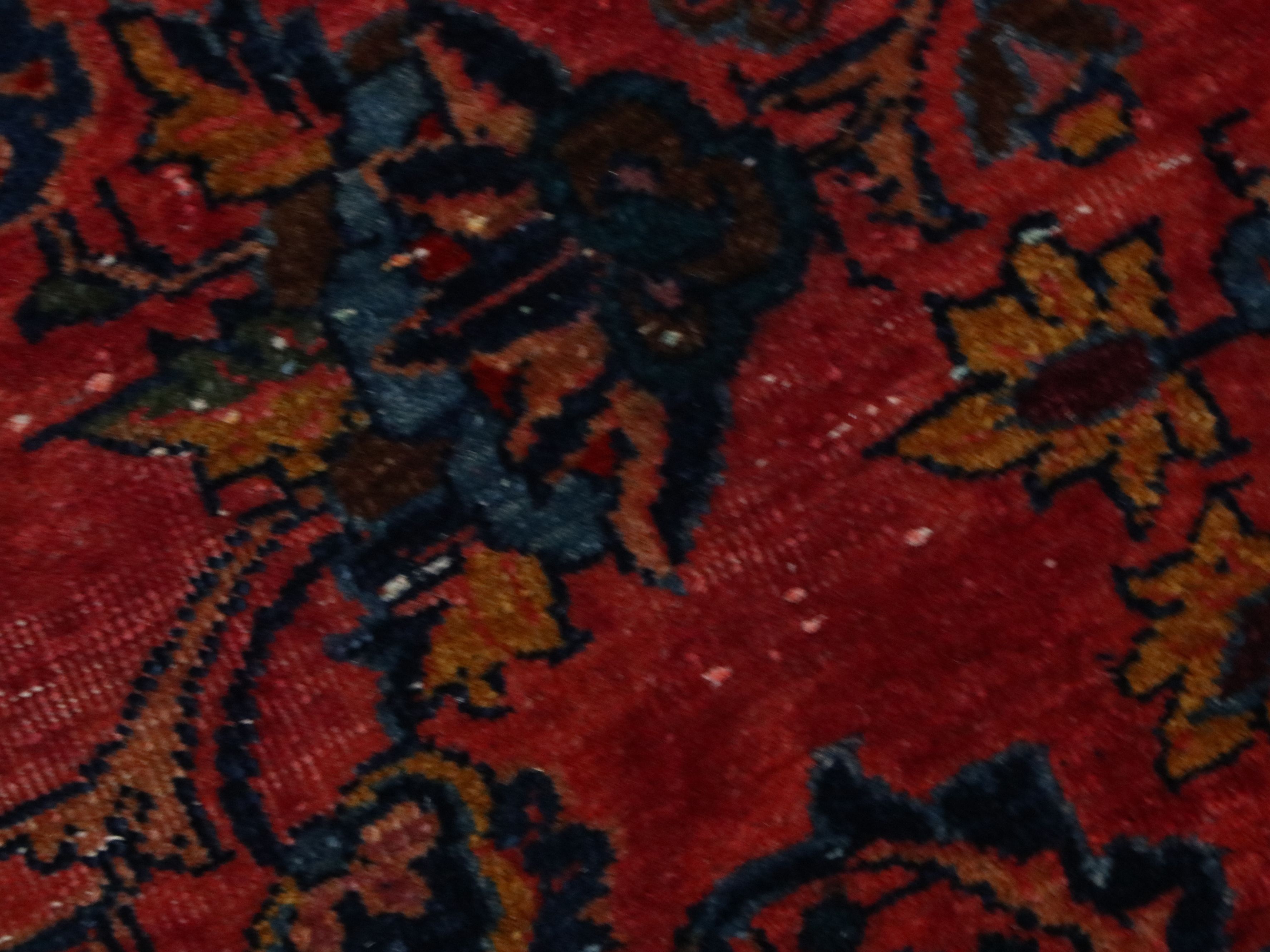 Antique 10'1 x 18'4 Hand-Knotted Persian Sarouk Room-Sized Rug