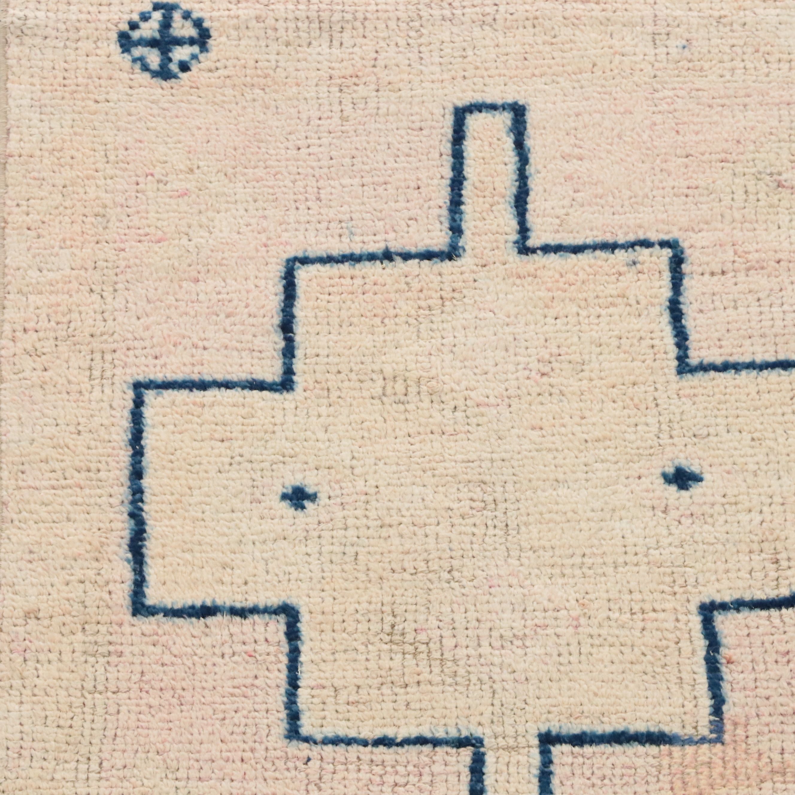 2'2 x 7'11 Hand-Knotted Turkish Anatolian Carpet Runner