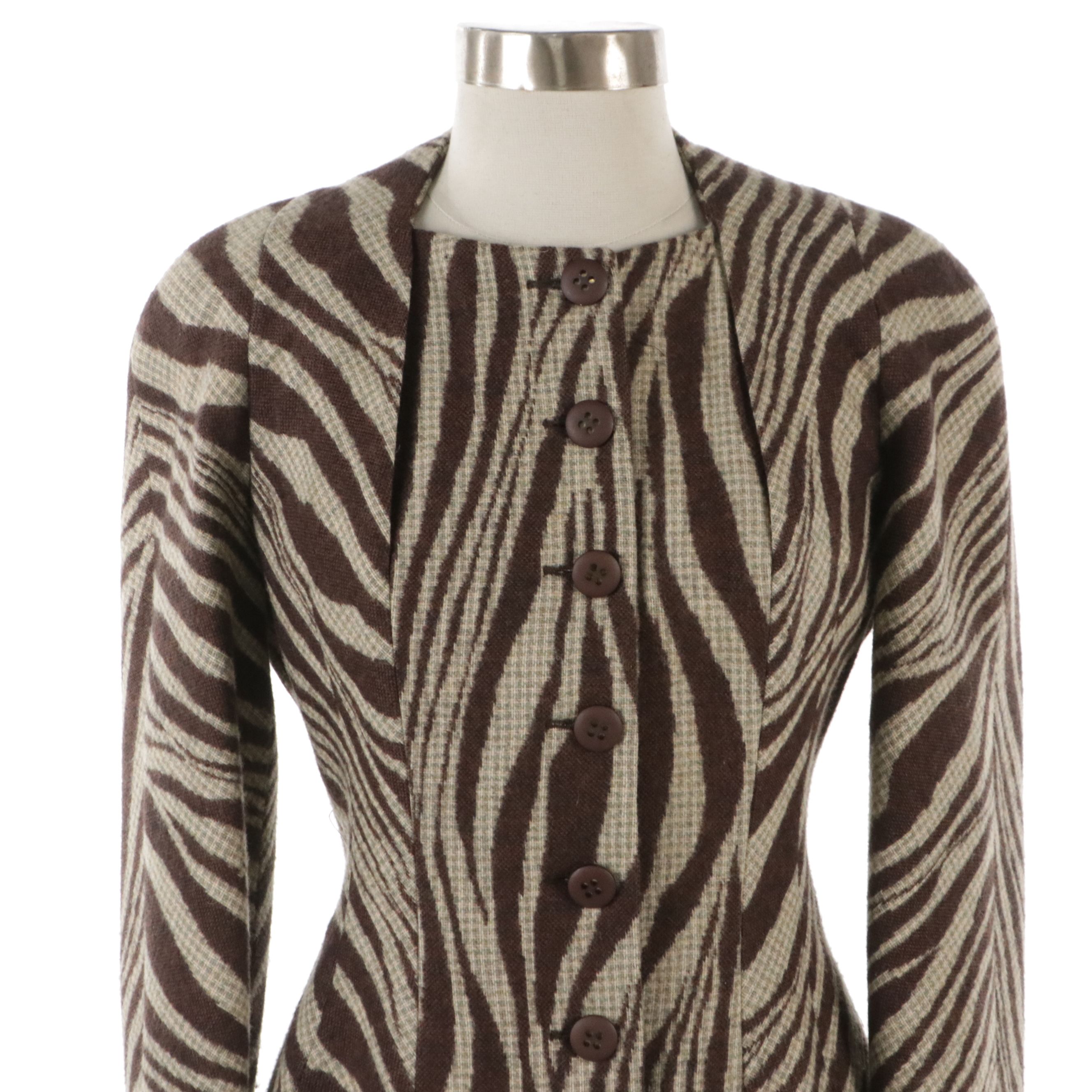 Valentino Garavani Boutique Wool and Cashmere Blend Skirt Suit