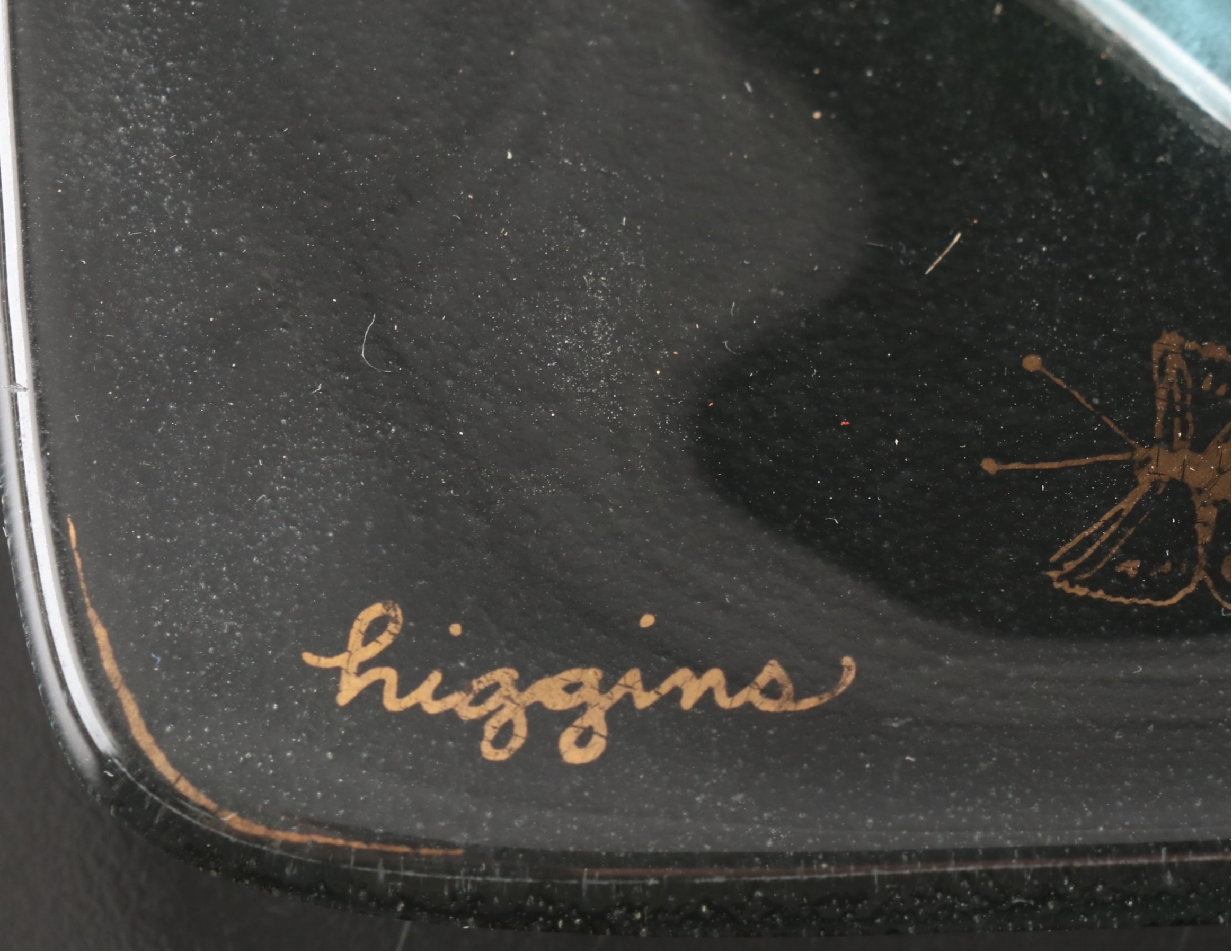 Higgins Fused Art Glass Ashtrays and Decorative Bowl, Late 20th Century