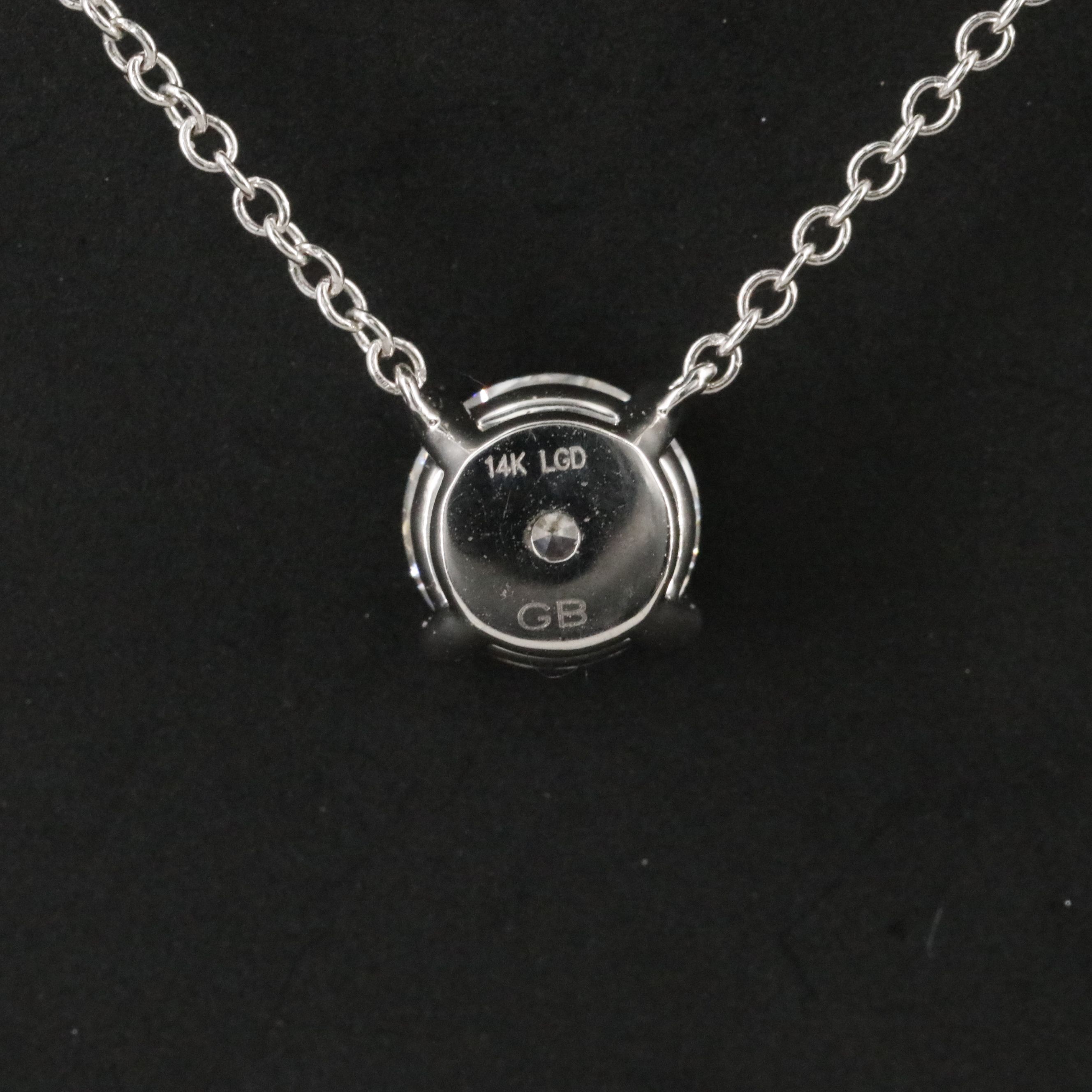 14K 1.06 CT Lab Grown Diamond Solitaire Necklace with Online IGI Report