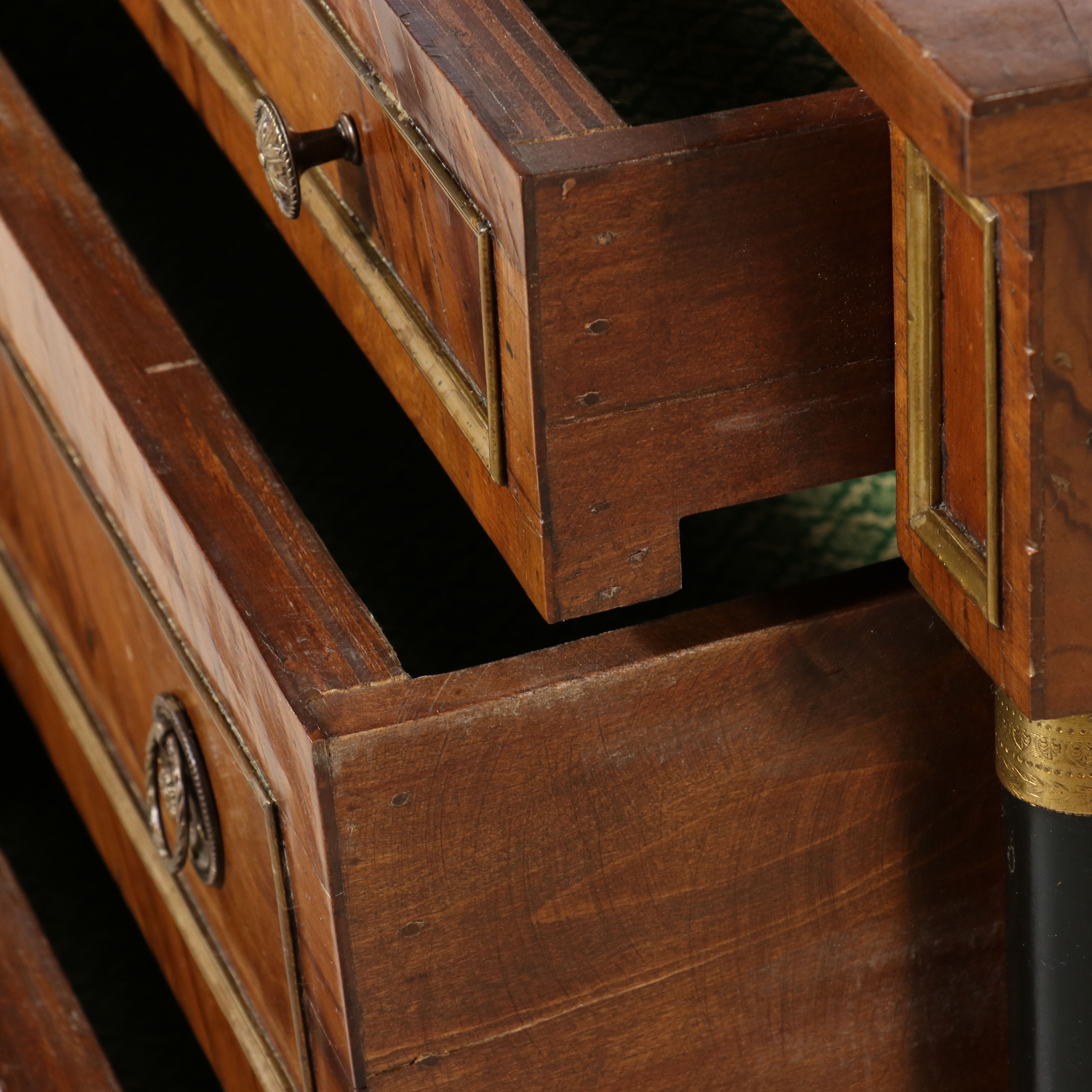 Continental Empire Style Three-Drawer Commode