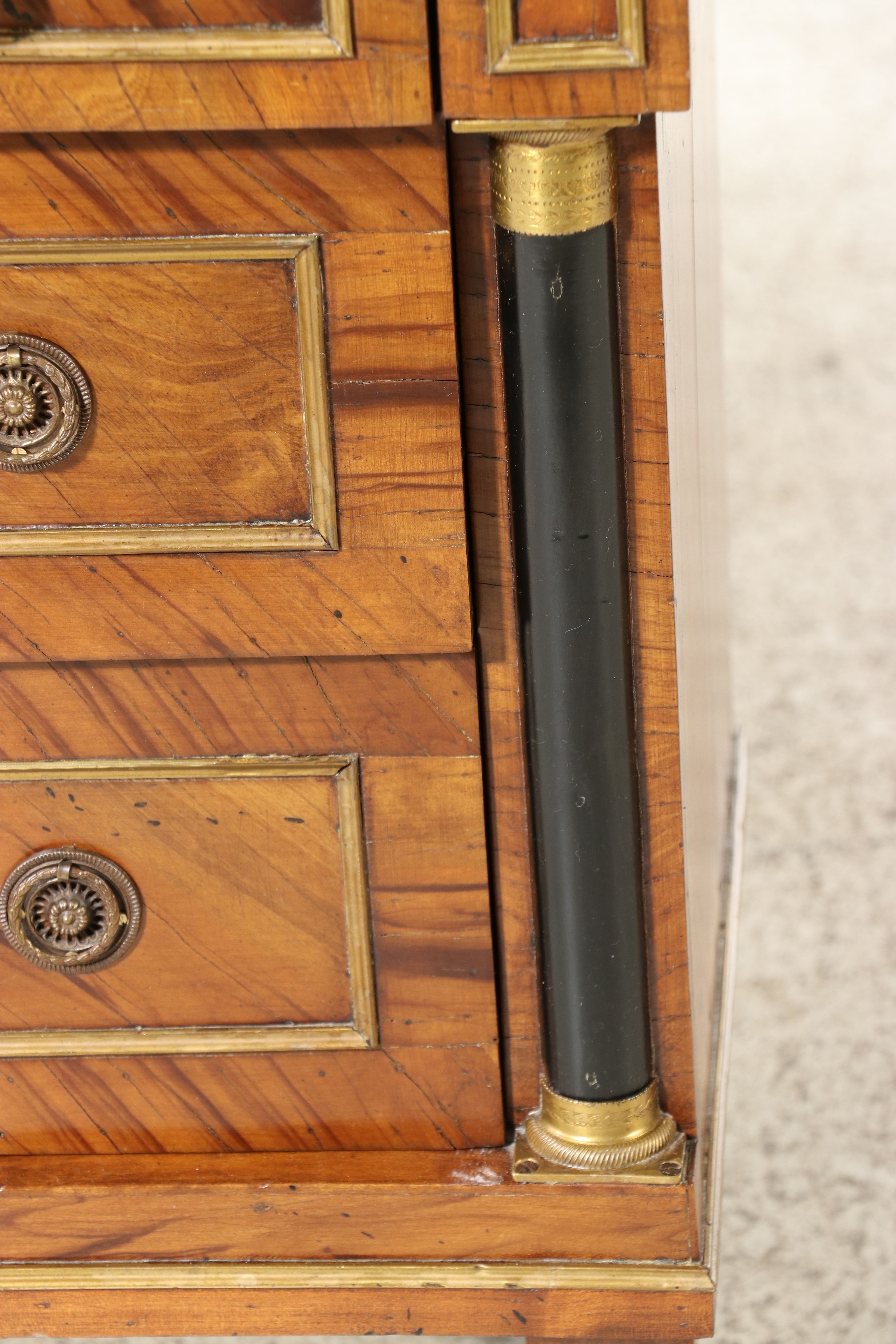 Continental Empire Style Three-Drawer Commode