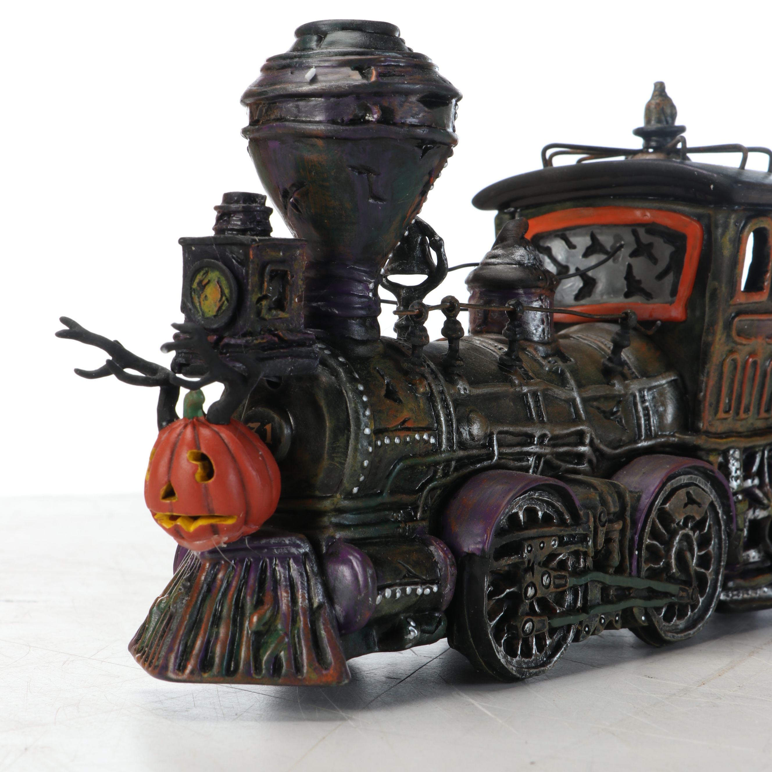 Snow Village Halloween 10th Anniversary "Rickety Railroad Station" with More Set