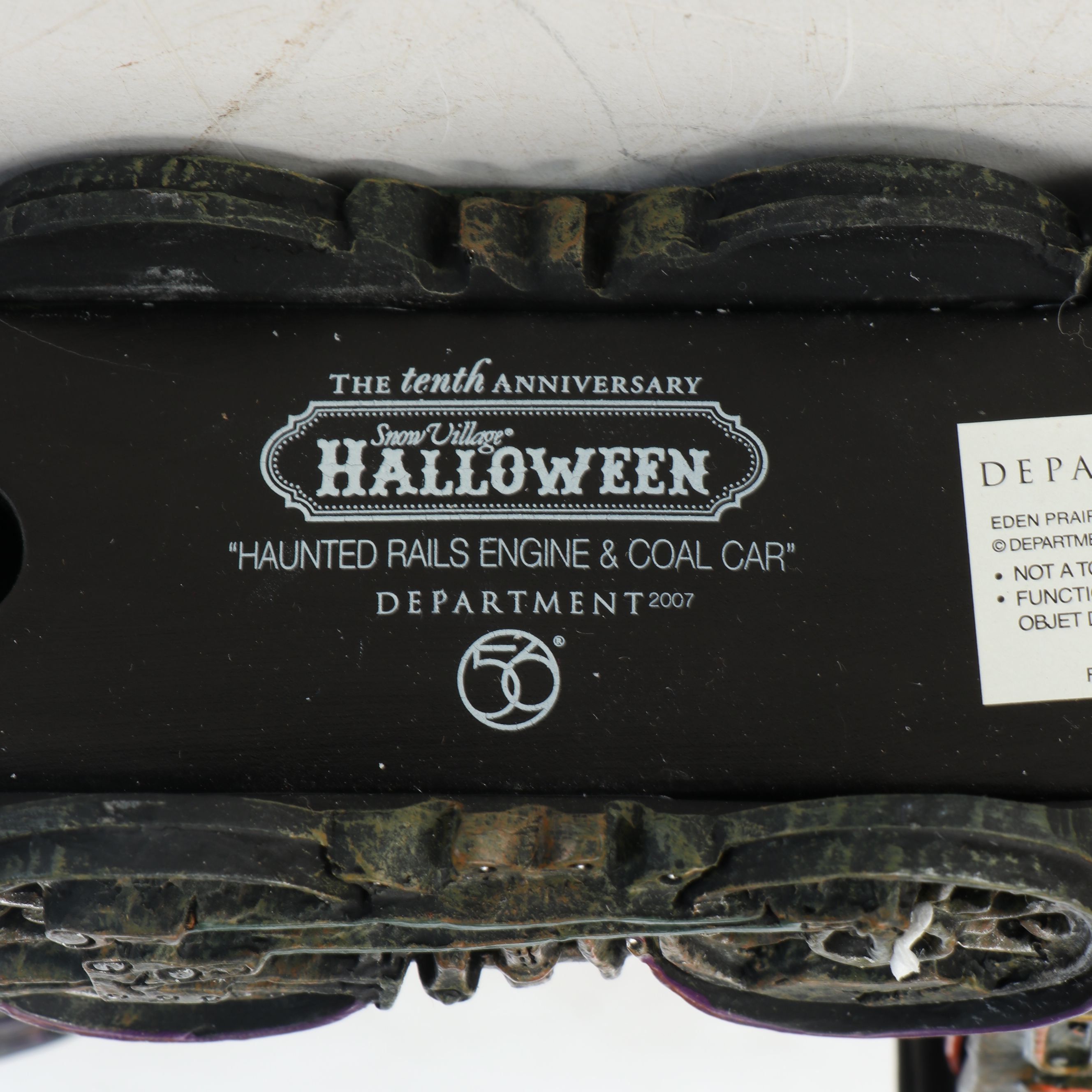 Snow Village Halloween 10th Anniversary "Rickety Railroad Station" with More Set