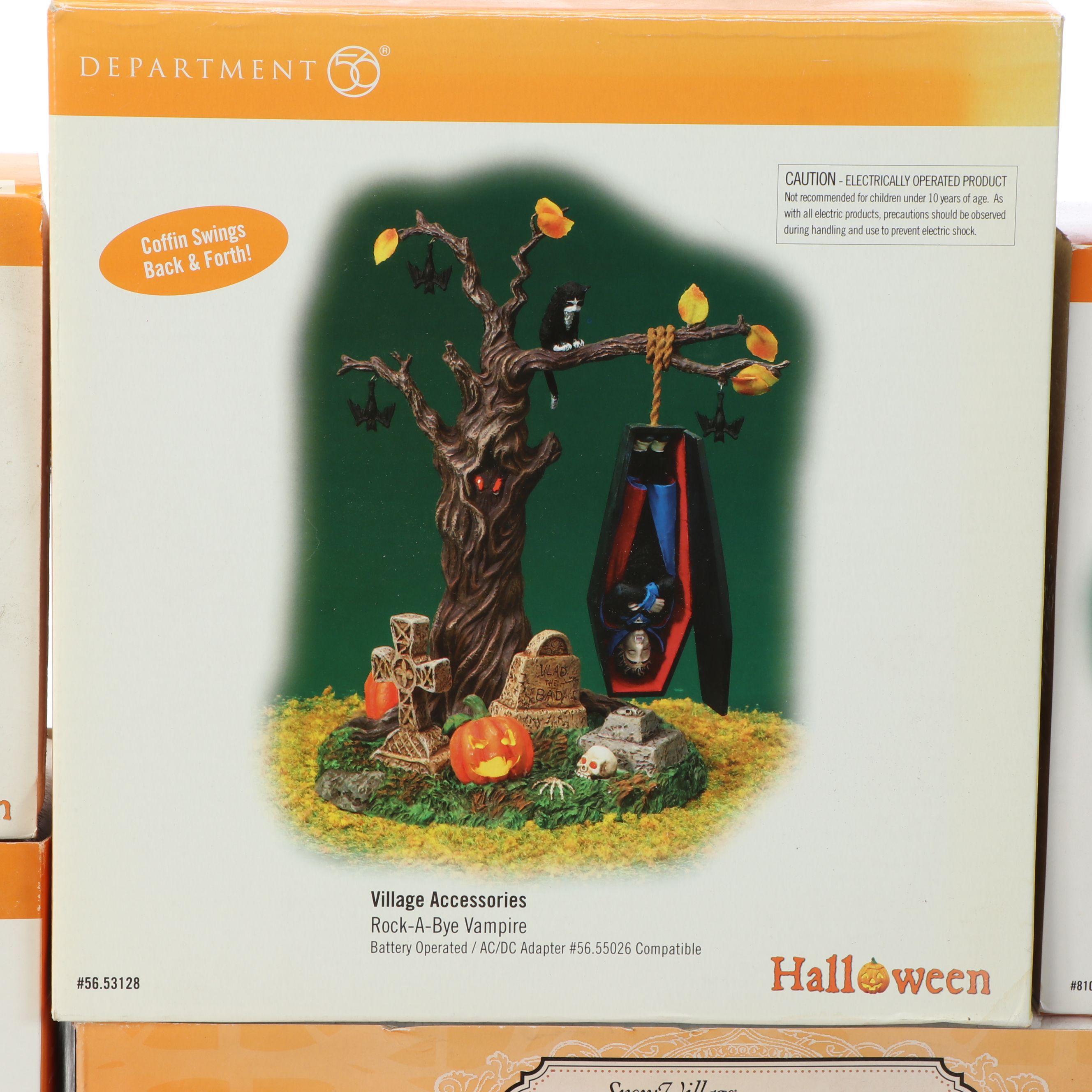 Snow Village Halloween 10th Anniversary "Rickety Railroad Station" with More Set