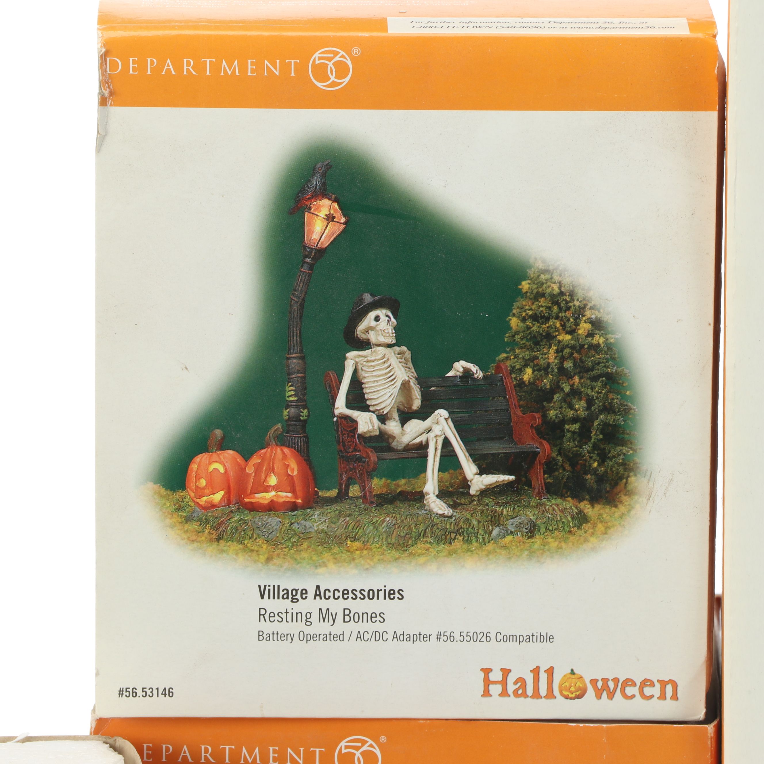 Snow Village Halloween 10th Anniversary "Rickety Railroad Station" with More Set