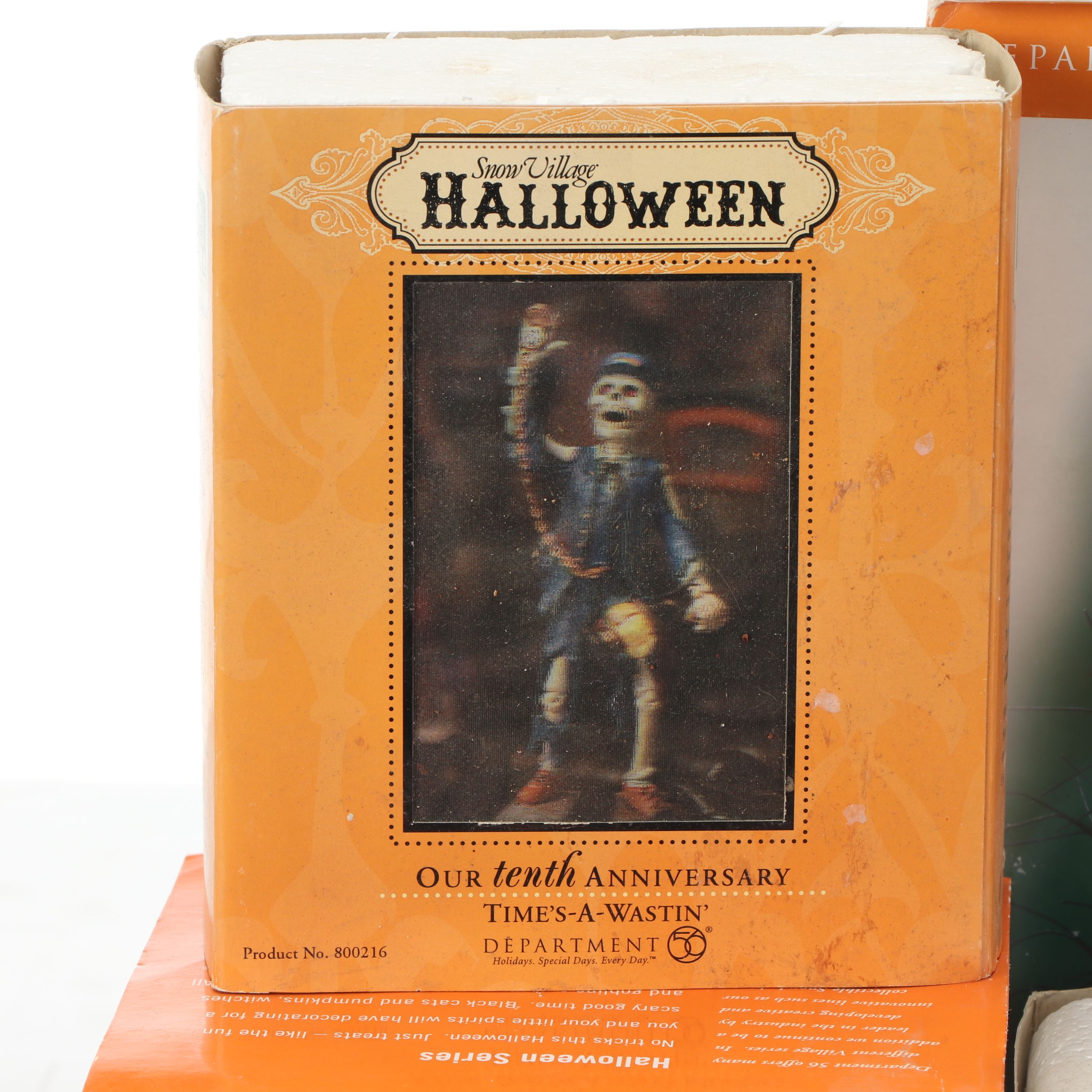 Snow Village Halloween 10th Anniversary "Rickety Railroad Station" with More Set