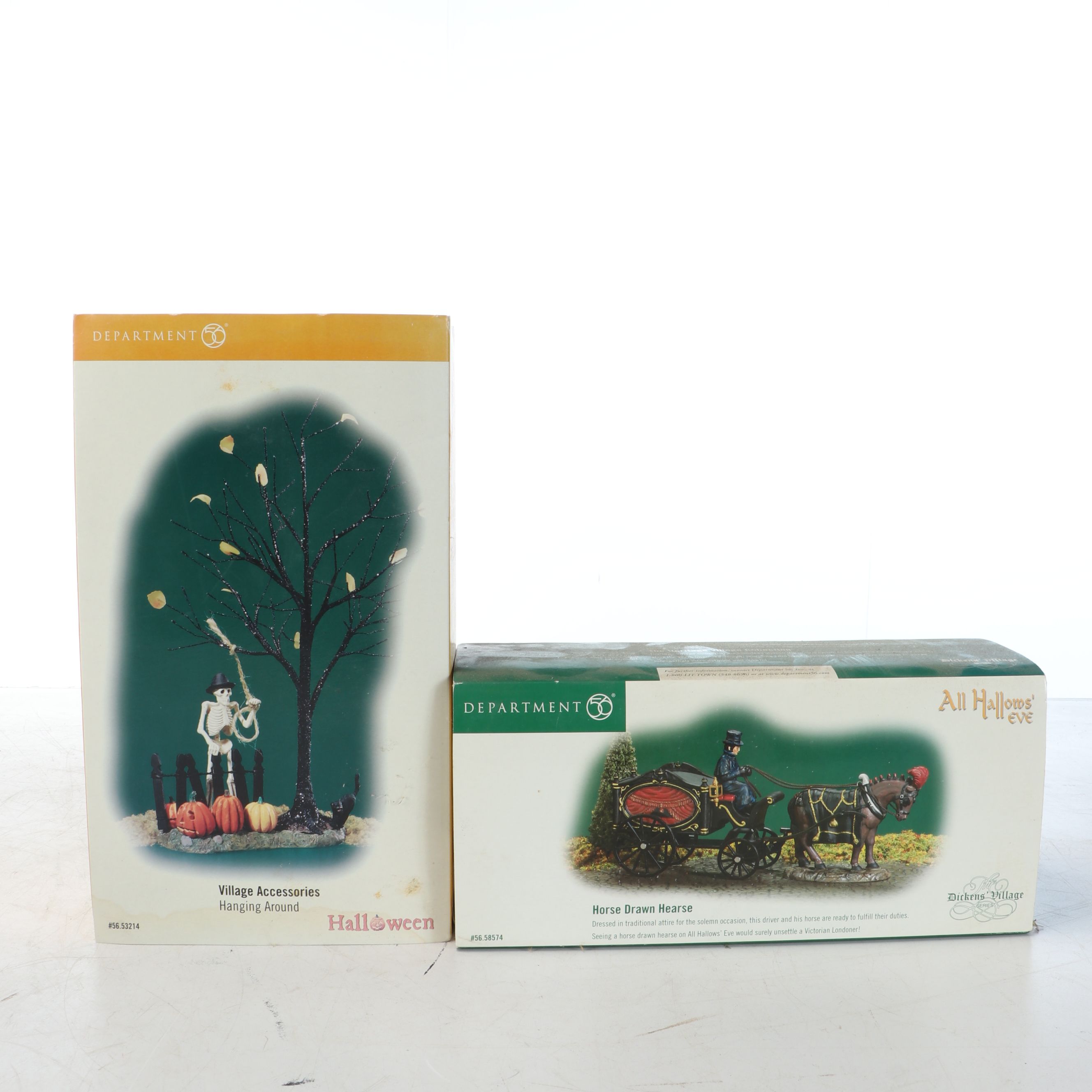 Snow Village Halloween 10th Anniversary "Rickety Railroad Station" with More Set