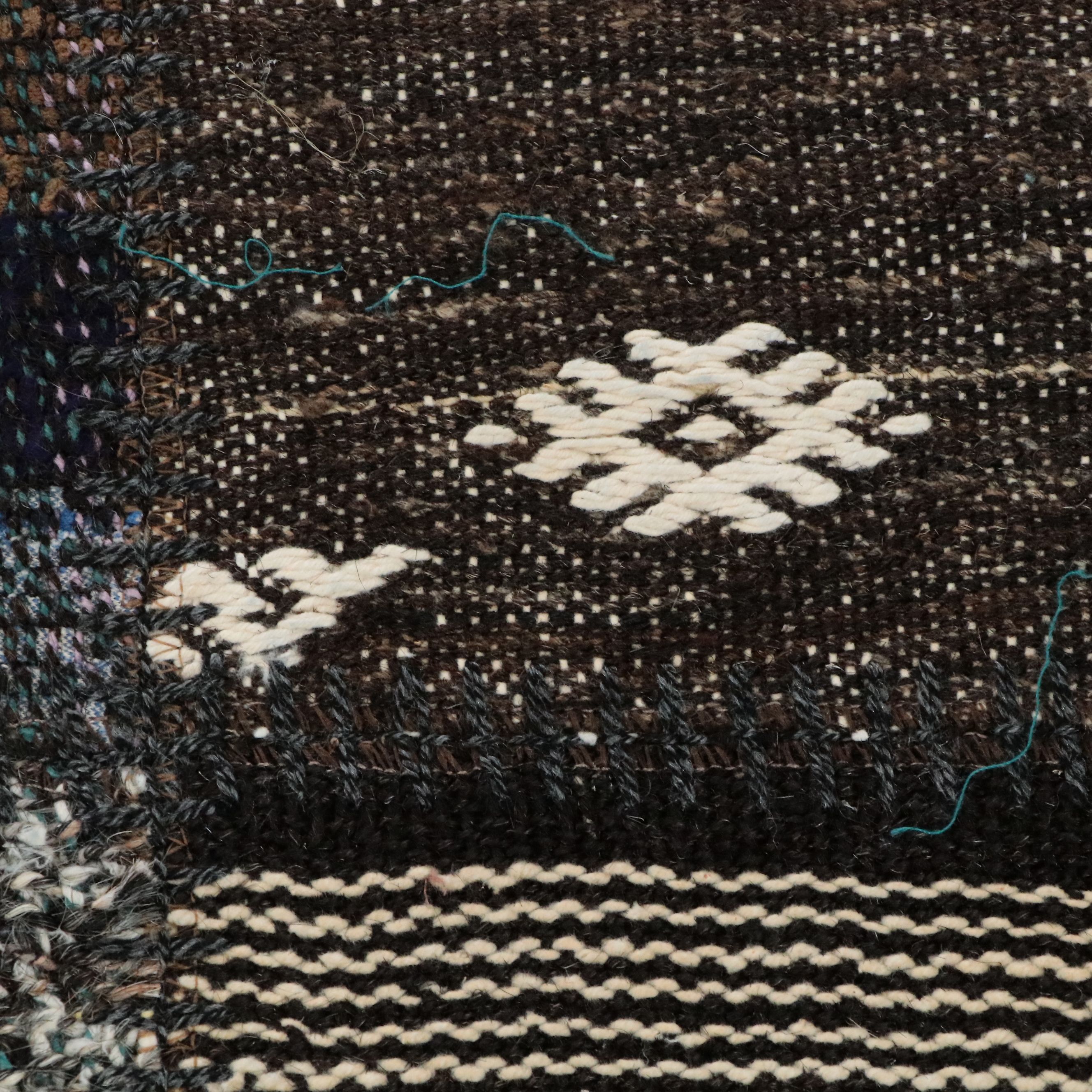 8'10 x 11'6 Mixed Technique Turkish Patchwork Kilim Area Rug