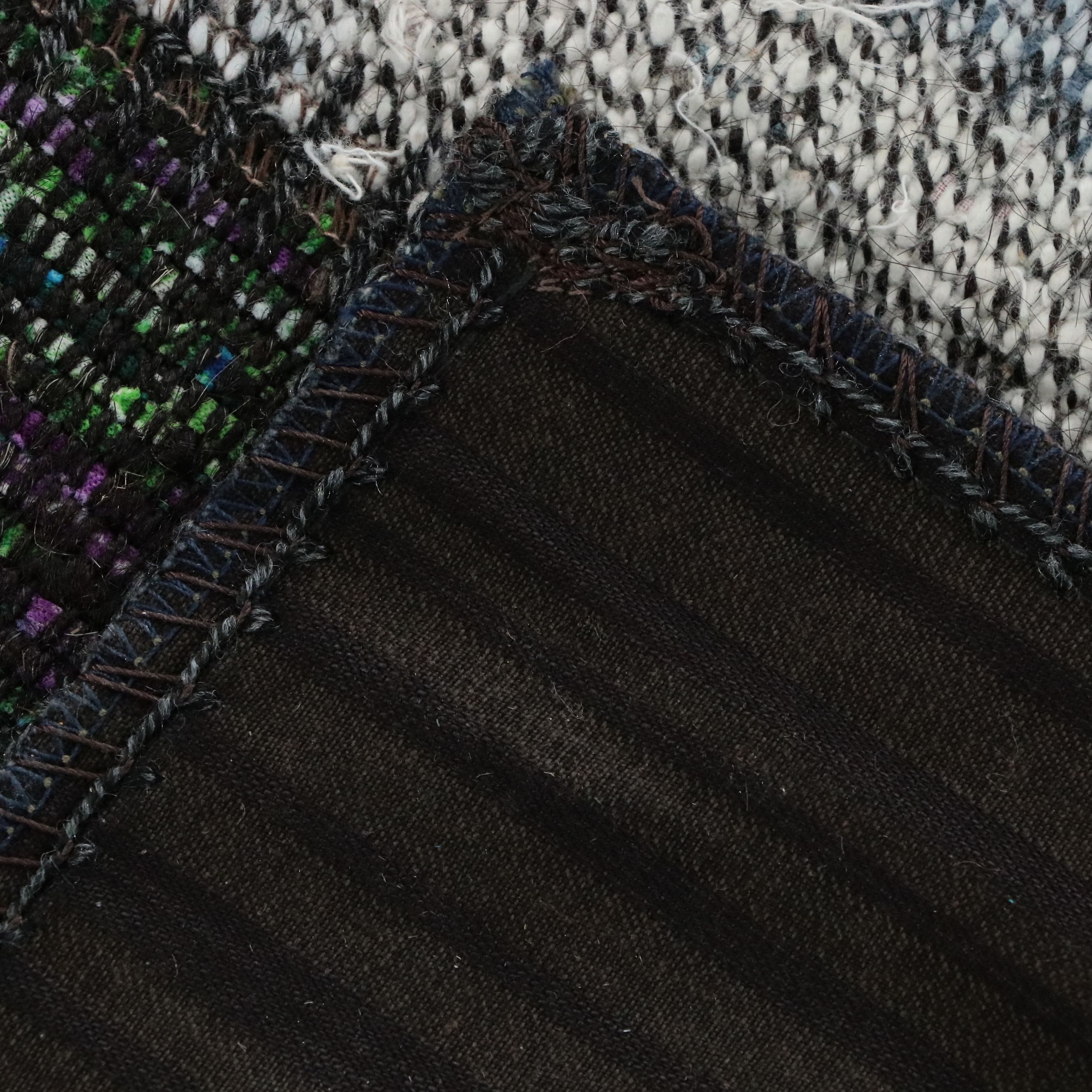 8'10 x 11'6 Mixed Technique Turkish Patchwork Kilim Area Rug