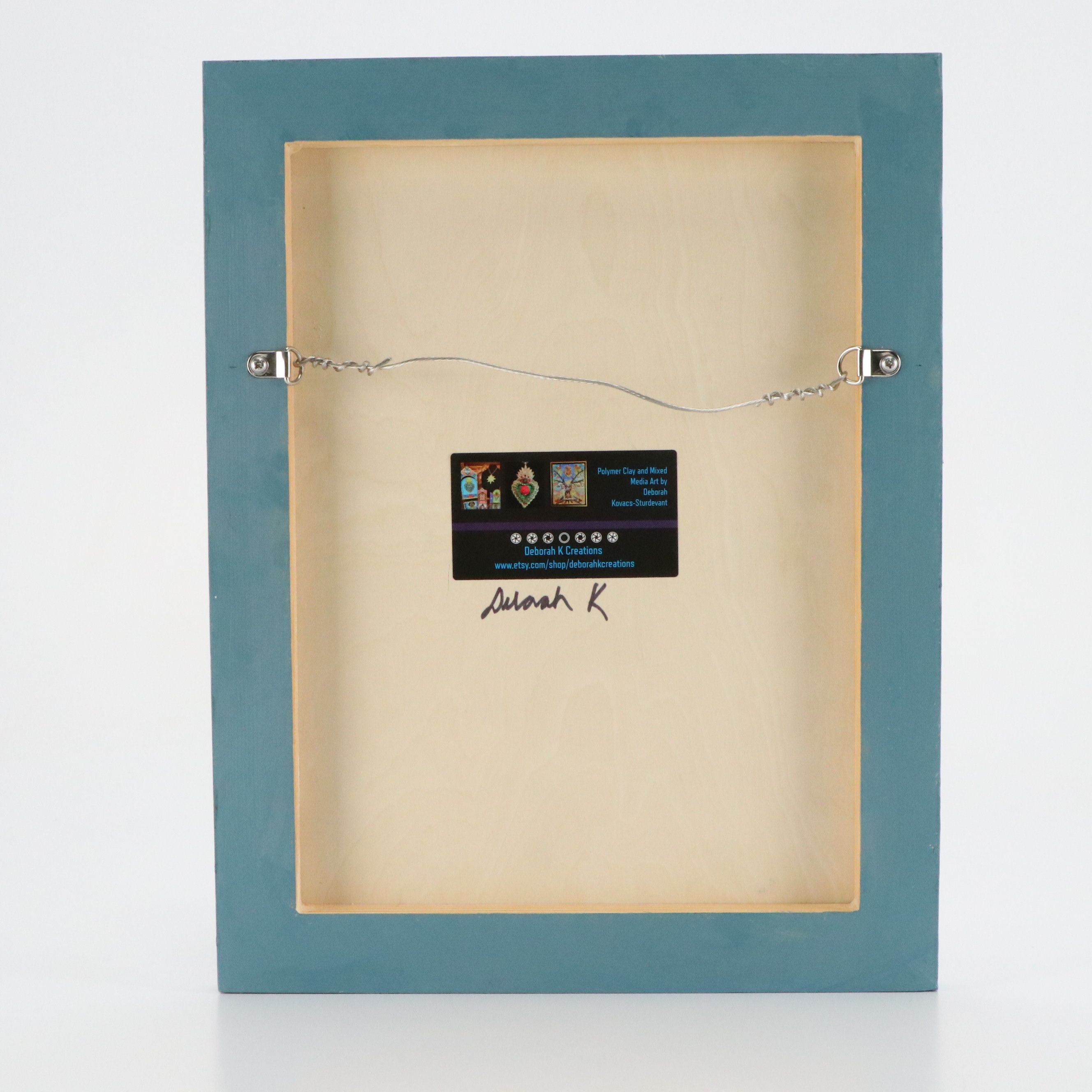 Deborah Kovacs-Sturdevant Mixed Media Assemblage of Renaissance Portrait