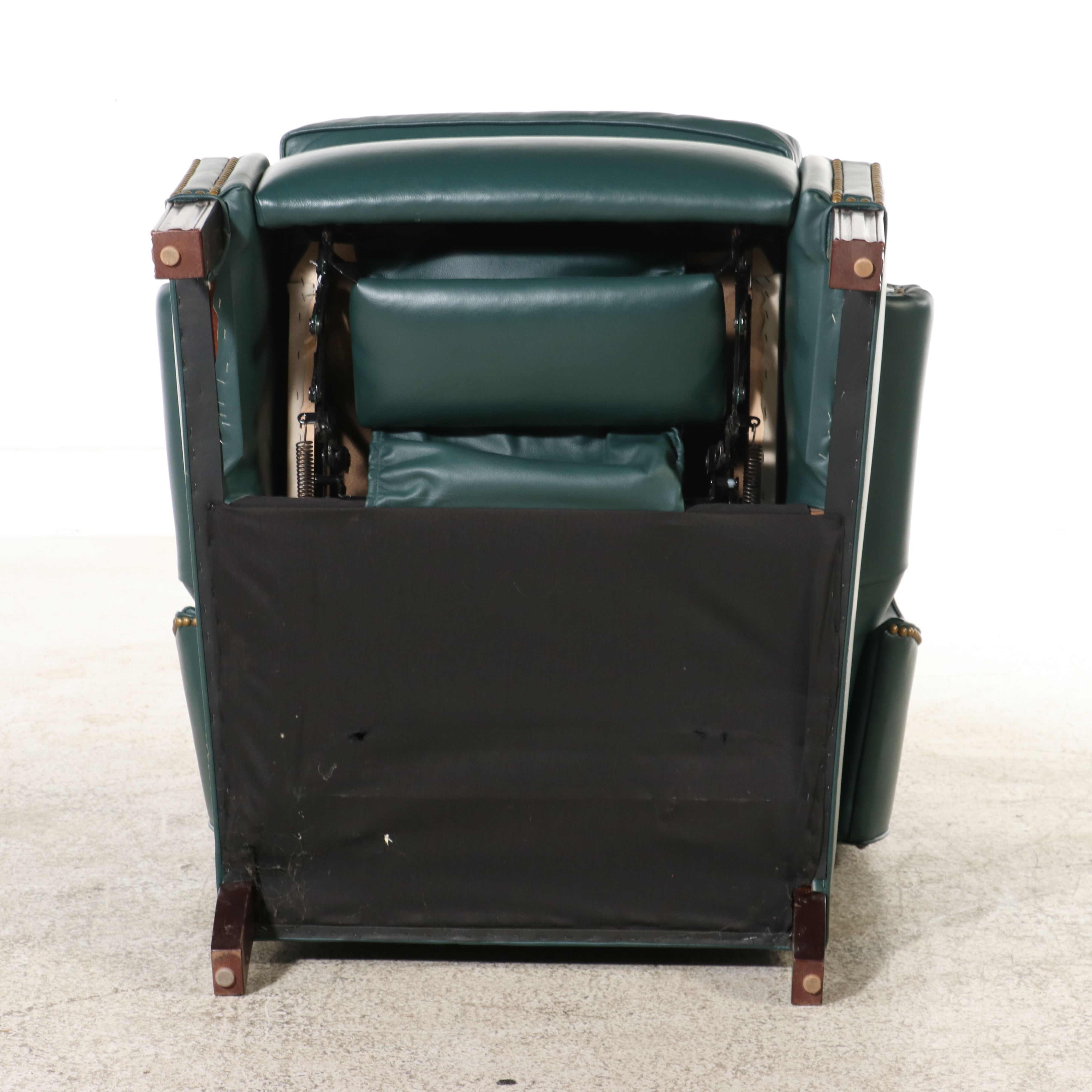 Hancock & Moore Chippendale Style Leather Upholstered Recliner