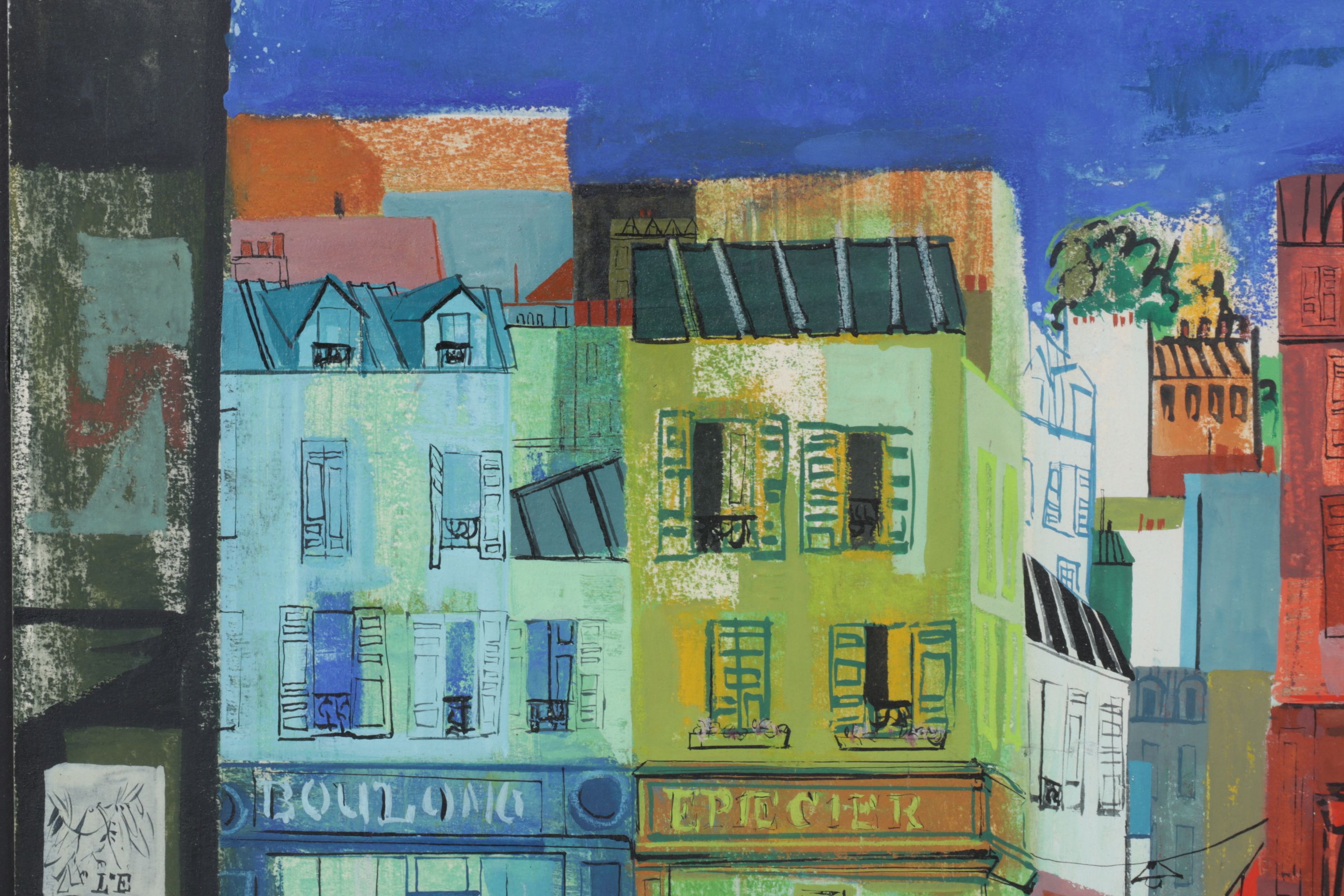 Walt Peregoy Gouache Concept Art for Shelved Disney Project "Chanticleer", 1960