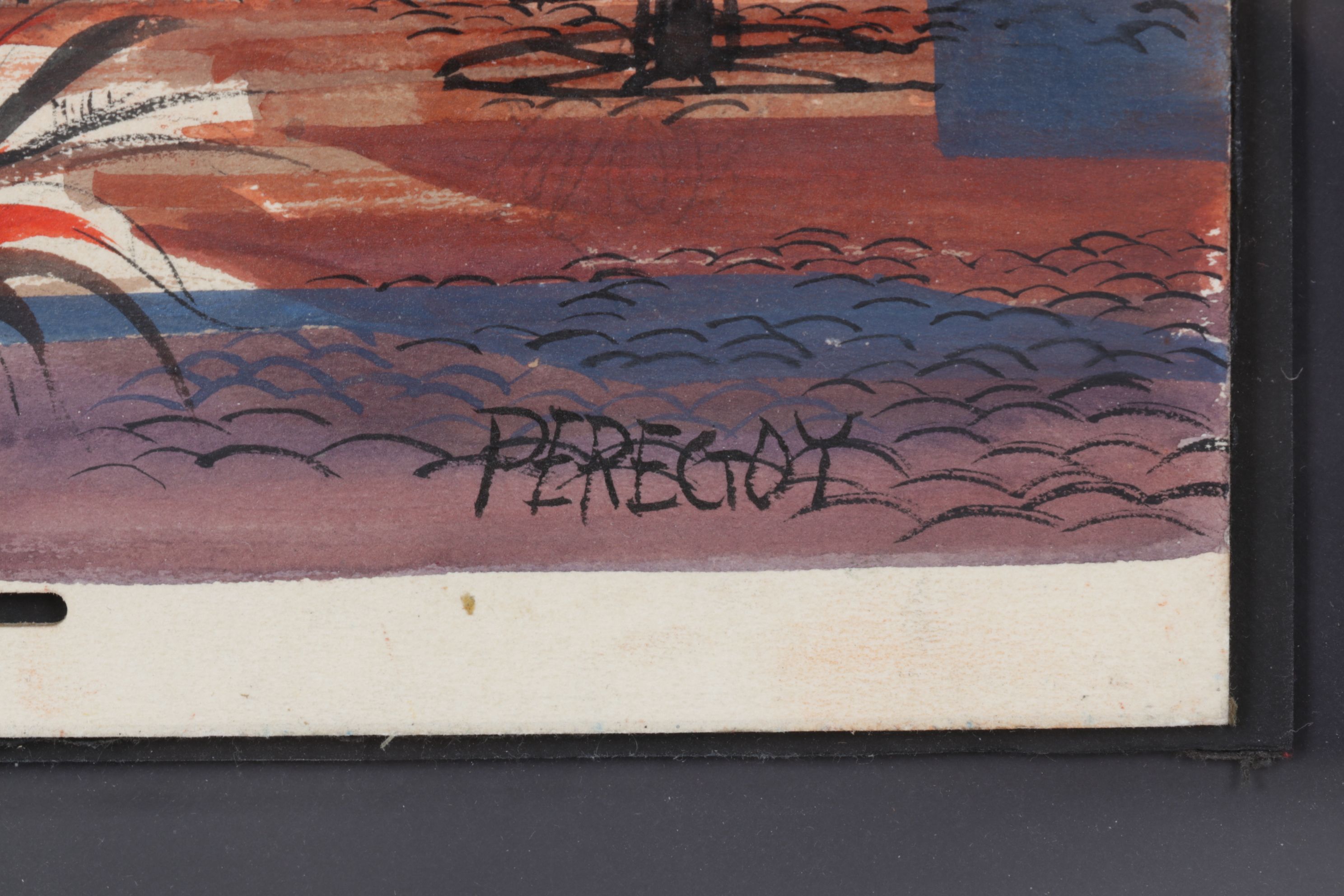 Walt Peregoy Gouache Concept Art for Shelved Disney Project "Chanticleer", 1960