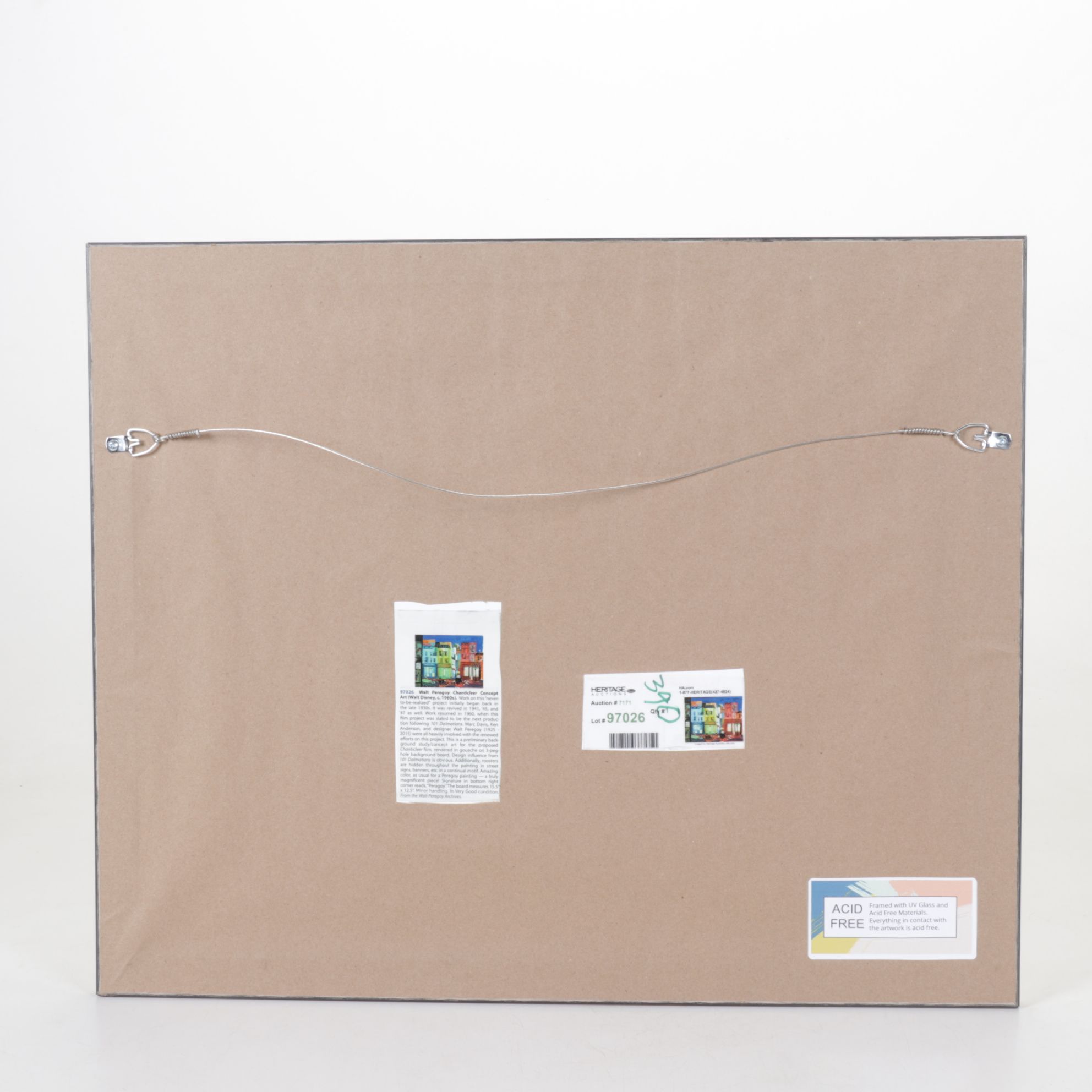 Walt Peregoy Gouache Concept Art for Shelved Disney Project "Chanticleer", 1960