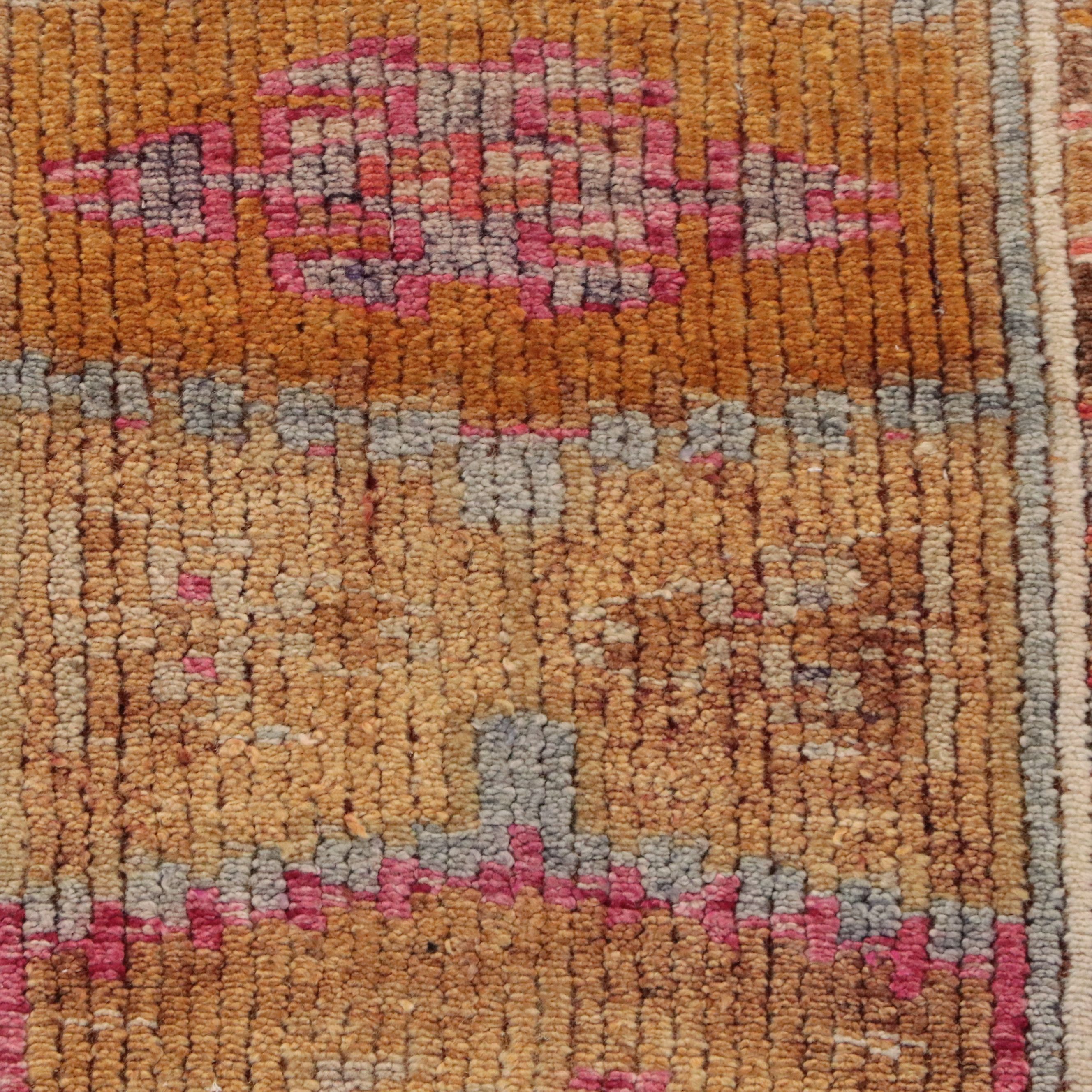 2'9 x 10'4 Hand-Knotted Turkish Anatolian Carpet Runner