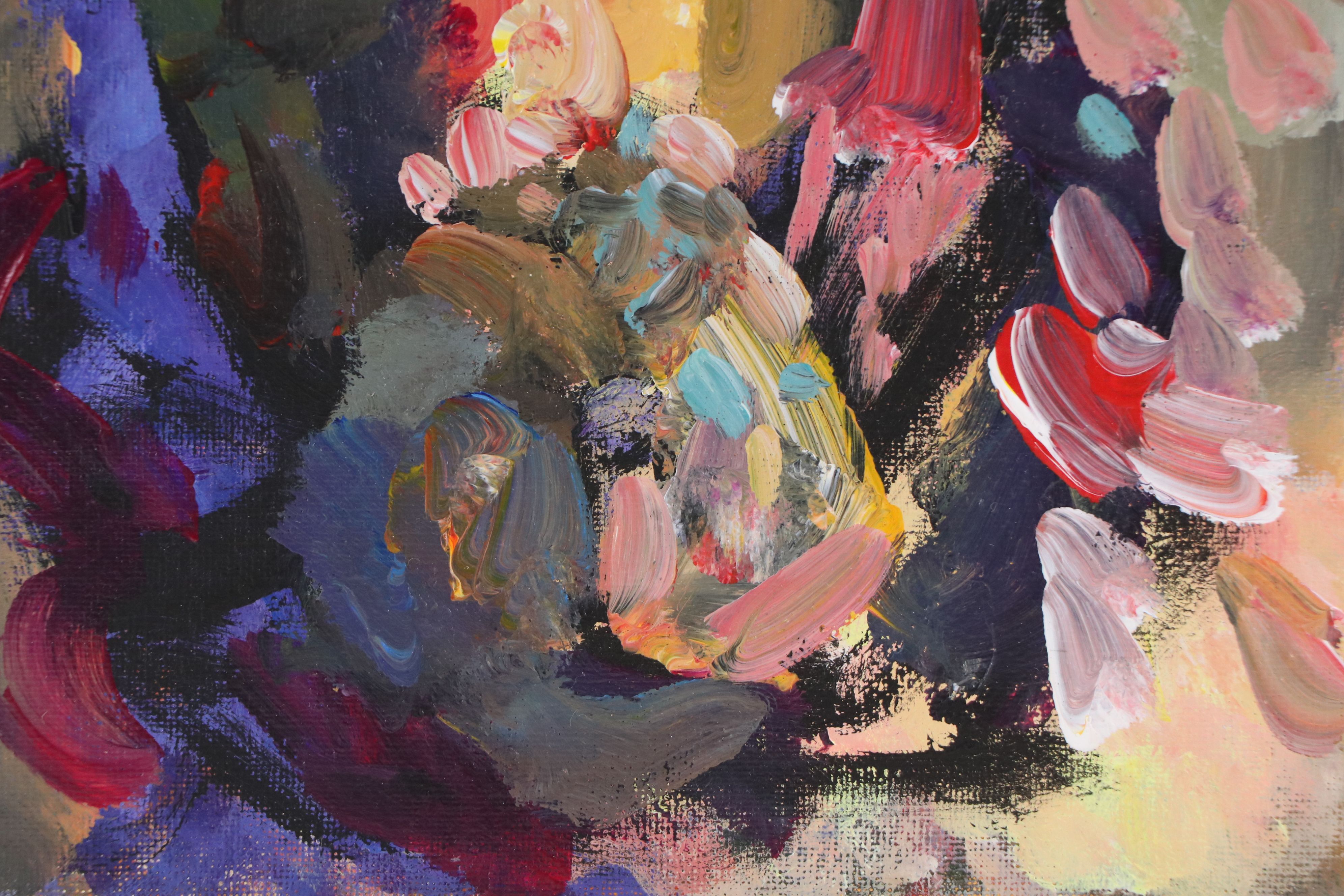 Elle Raines Acrylic Painting "Sheep," 21st Century