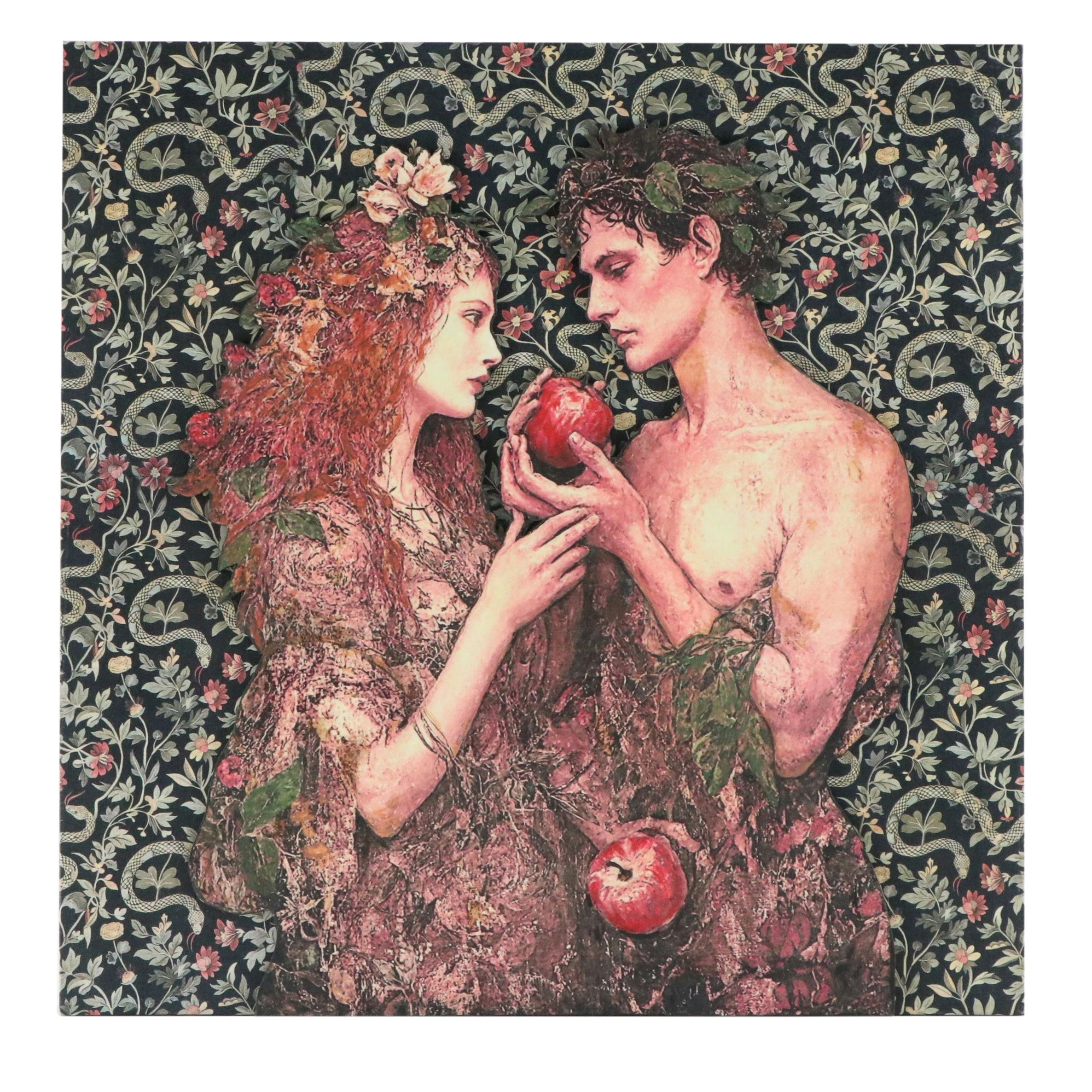 Deborah Kovacs-Sturdevant Mixed Media Assemblage "In the Garden," 2025