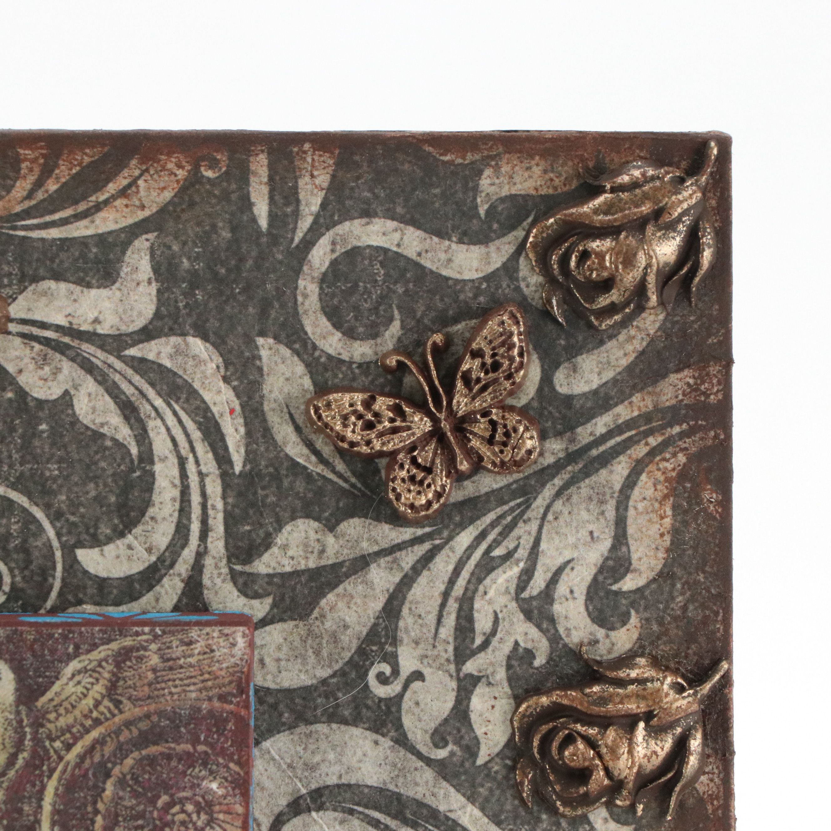 Deborah Kovacs-Sturdevant Mixed Media Assemblage "Books Are My Catnip"