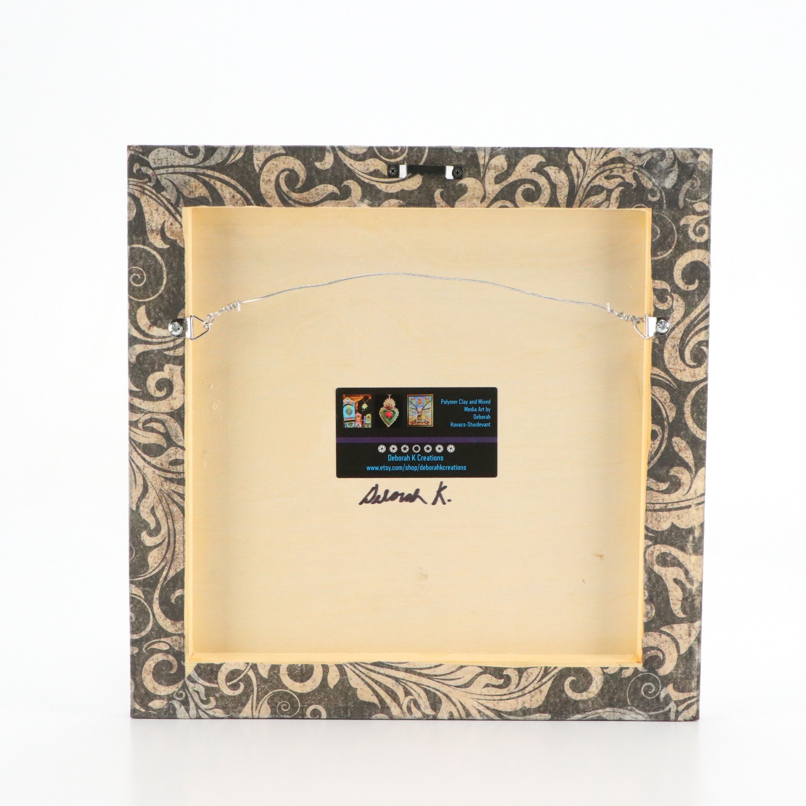 Deborah Kovacs-Sturdevant Mixed Media Assemblage "Books Are My Catnip"