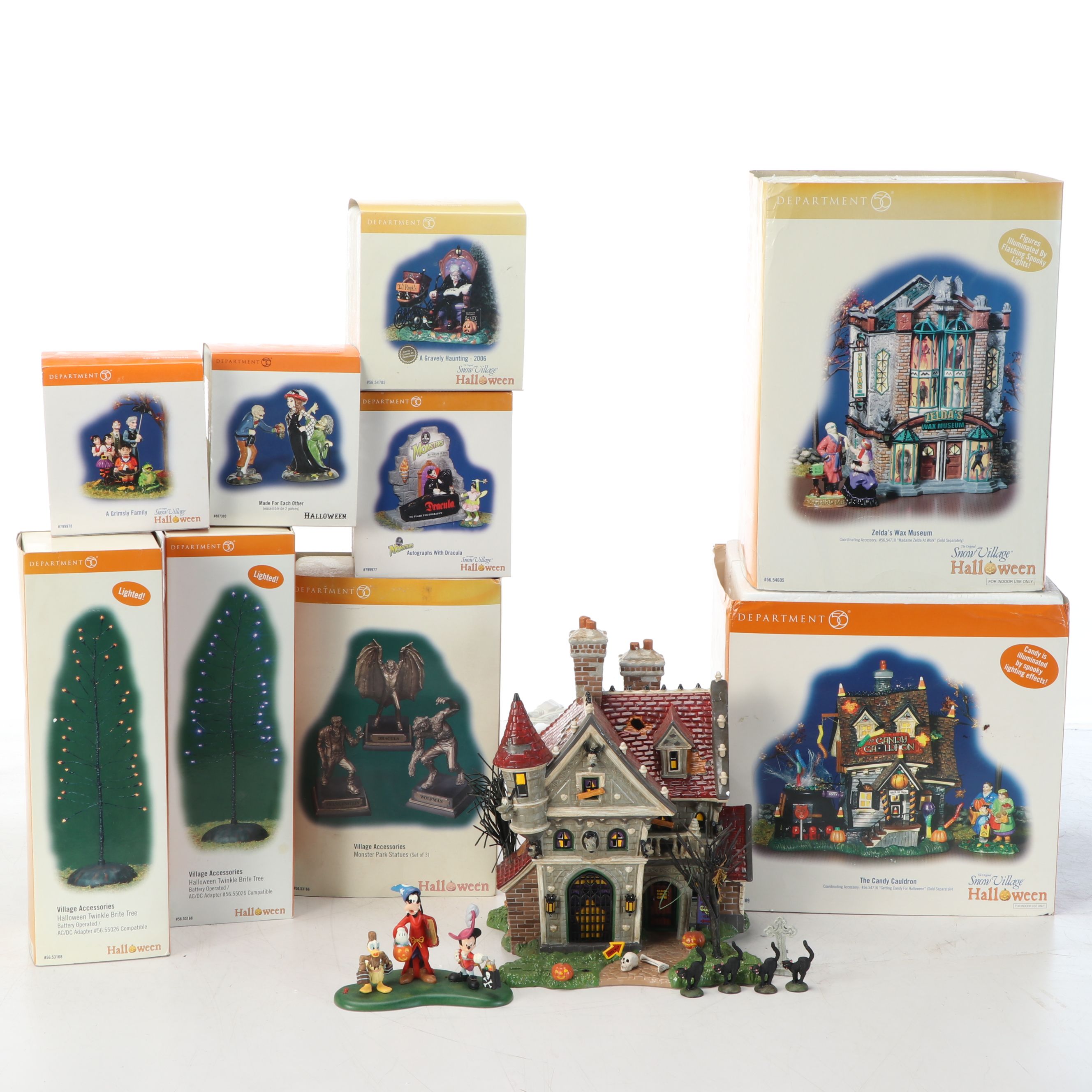 Department 56 "Mickey's Haunted House" and More Halloween Village Décor