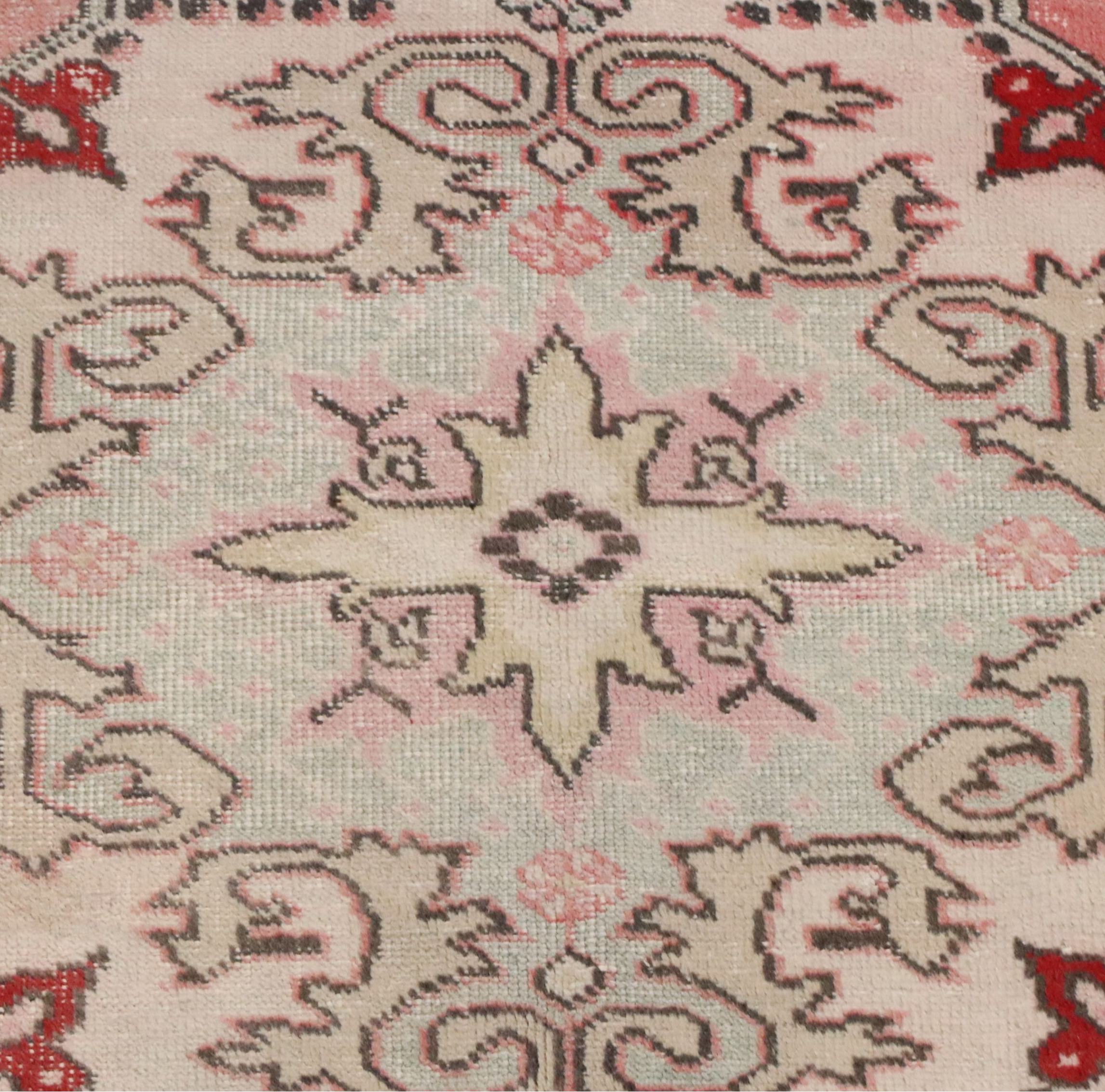 4'5 x 7'2 Hand-Knotted Turkish Anatolian Area Rug