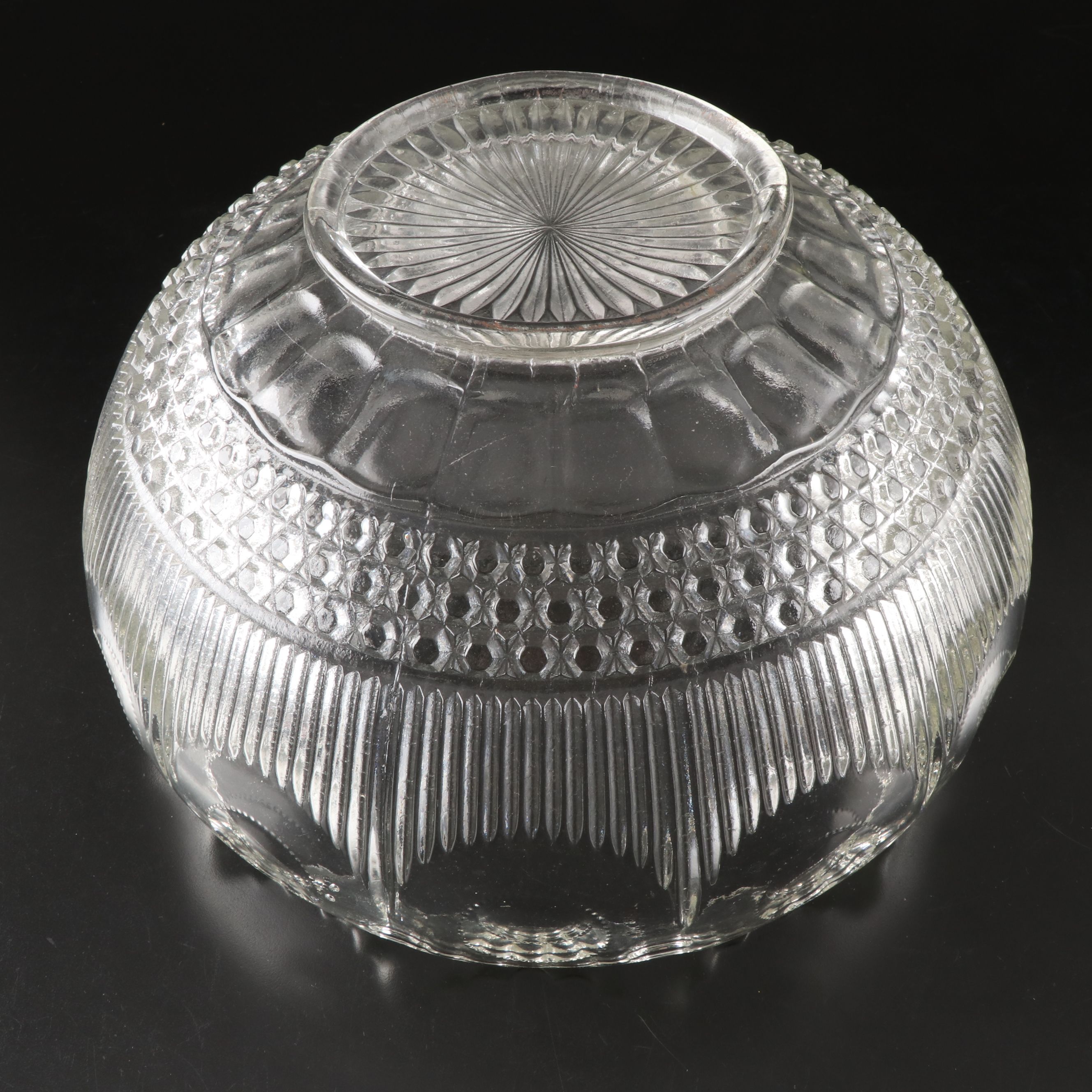 Tiffin-Franciscan "Bullseye" Punch Bowl and Round Torte Tray