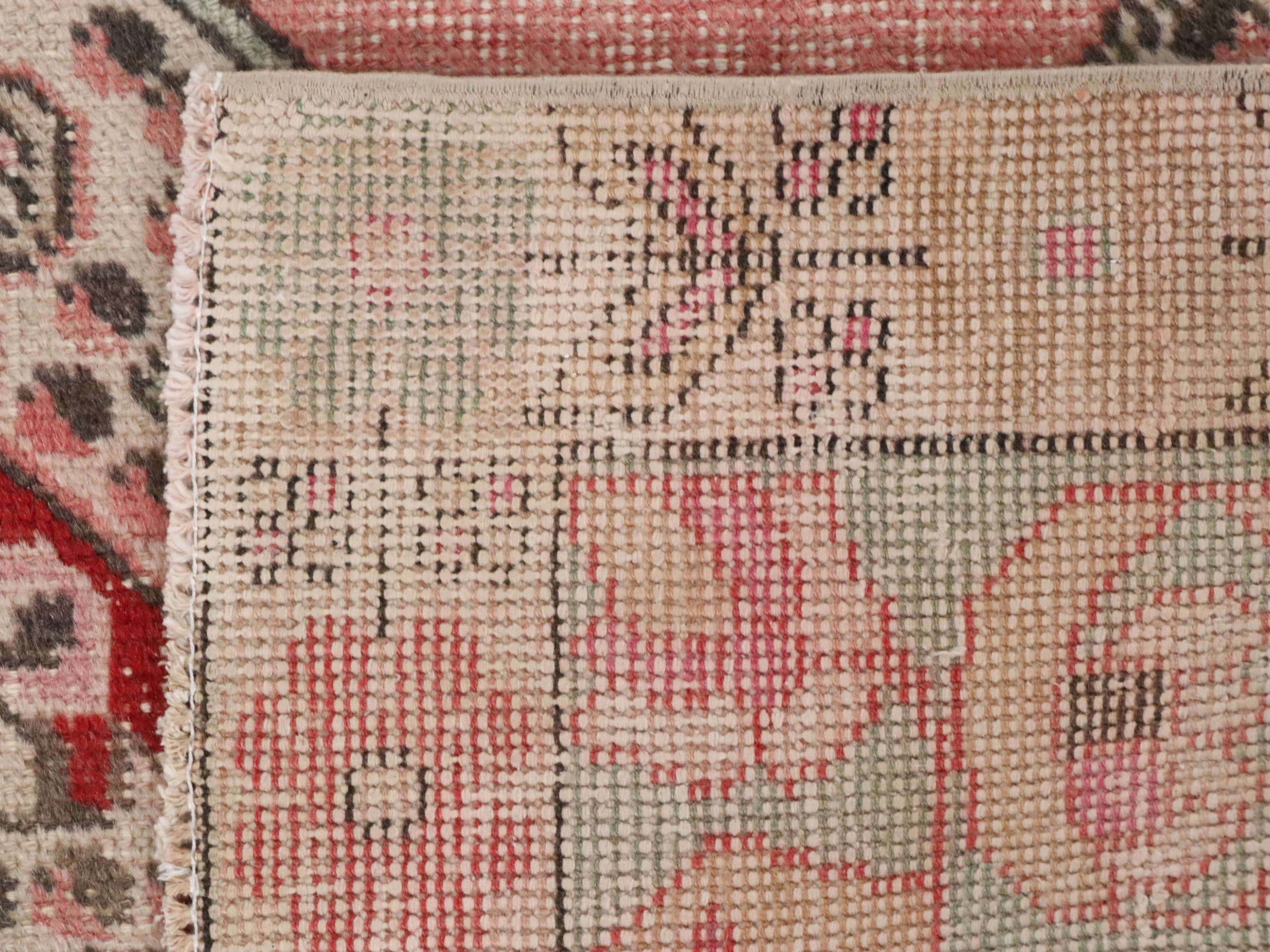 4'5 x 7'2 Hand-Knotted Turkish Anatolian Area Rug