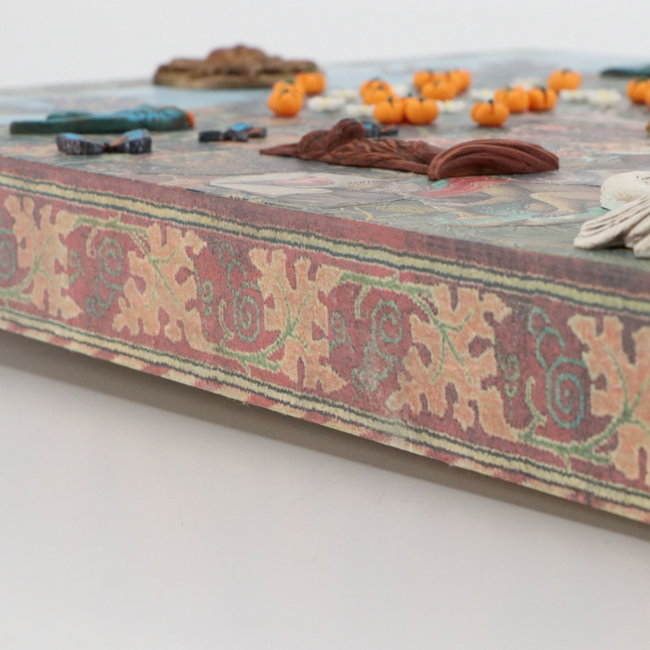 Deborah Kovacs-Sturdevant Mixed Media Assemblage "Dreaming of a Medieval Garden"