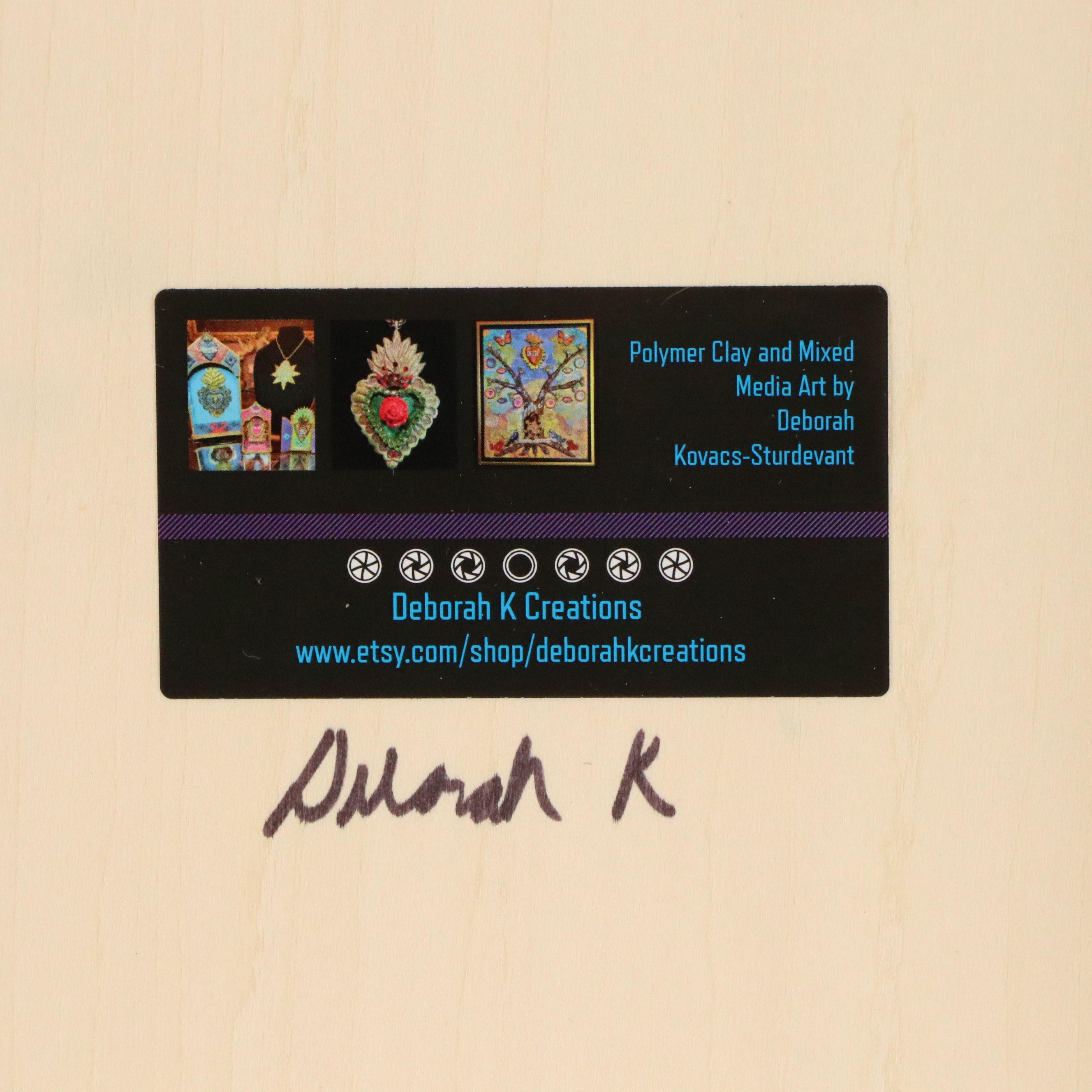 Deborah Kovacs-Sturdevant Mixed Media Assemblage "Dreaming of a Medieval Garden"