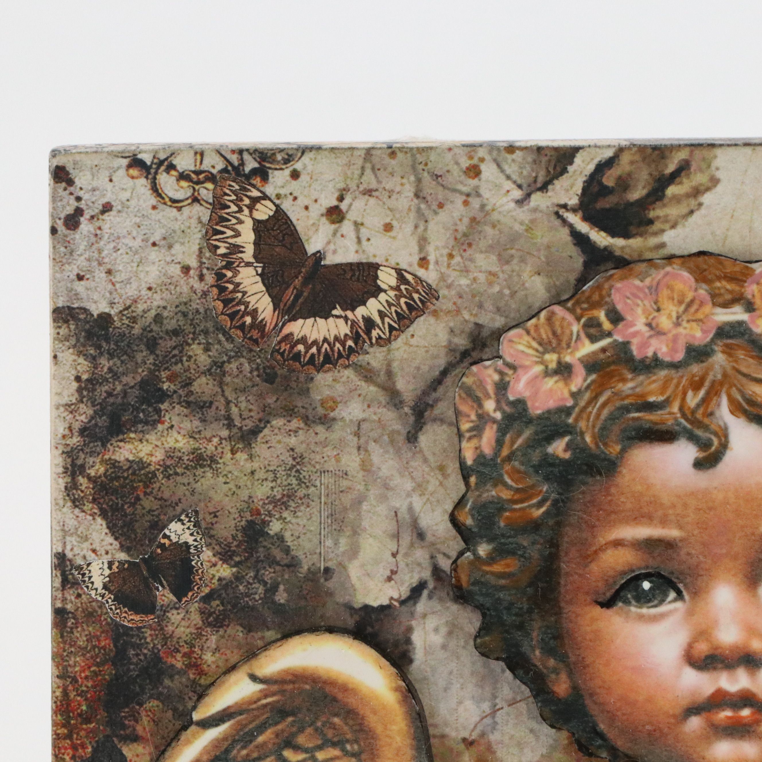 Deborah Kovacs-Sturdevant Mixed Media Assemblage "Cherub III"