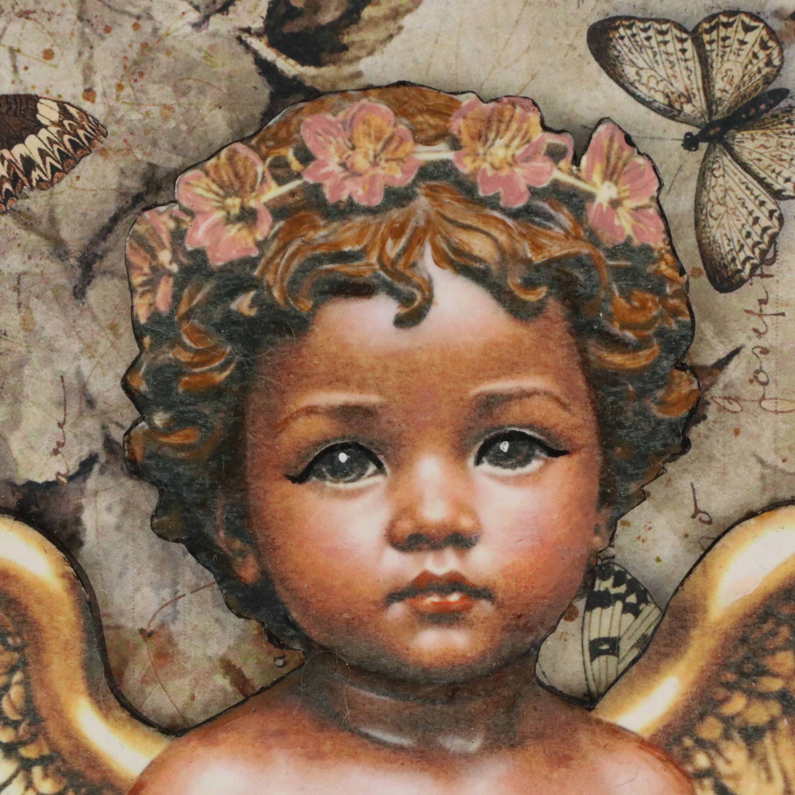 Deborah Kovacs-Sturdevant Mixed Media Assemblage "Cherub III"