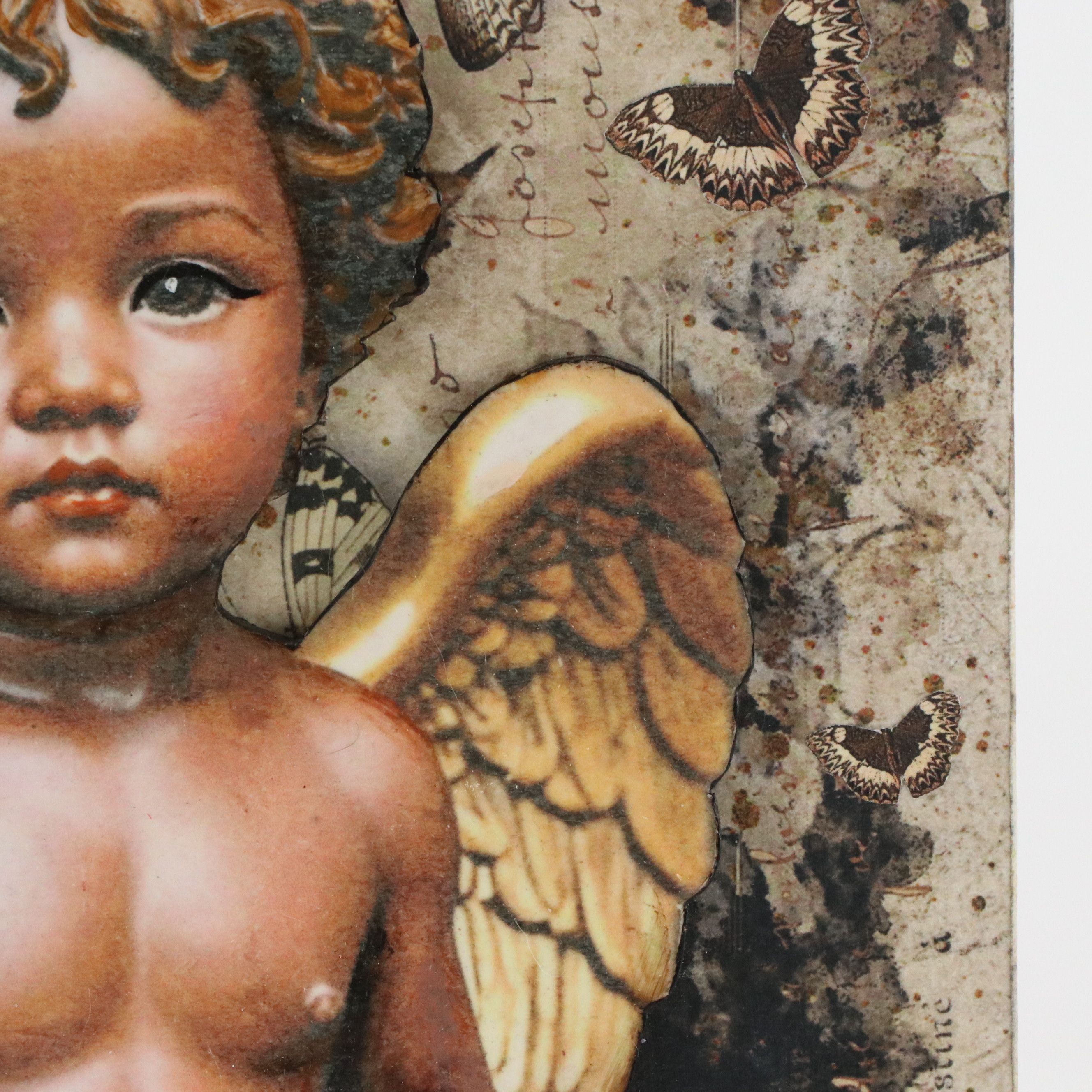 Deborah Kovacs-Sturdevant Mixed Media Assemblage "Cherub III"