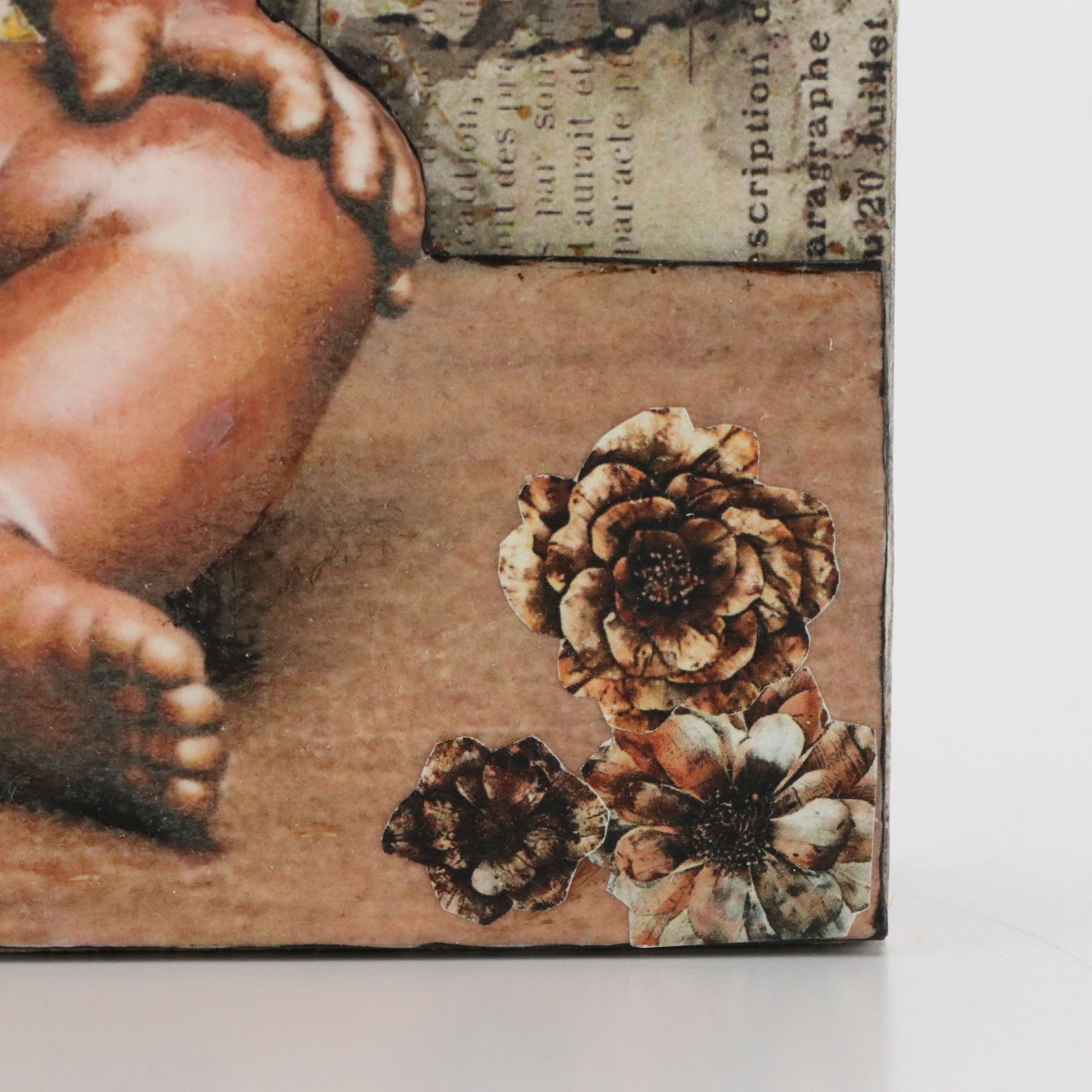 Deborah Kovacs-Sturdevant Mixed Media Assemblage "Cherub III"