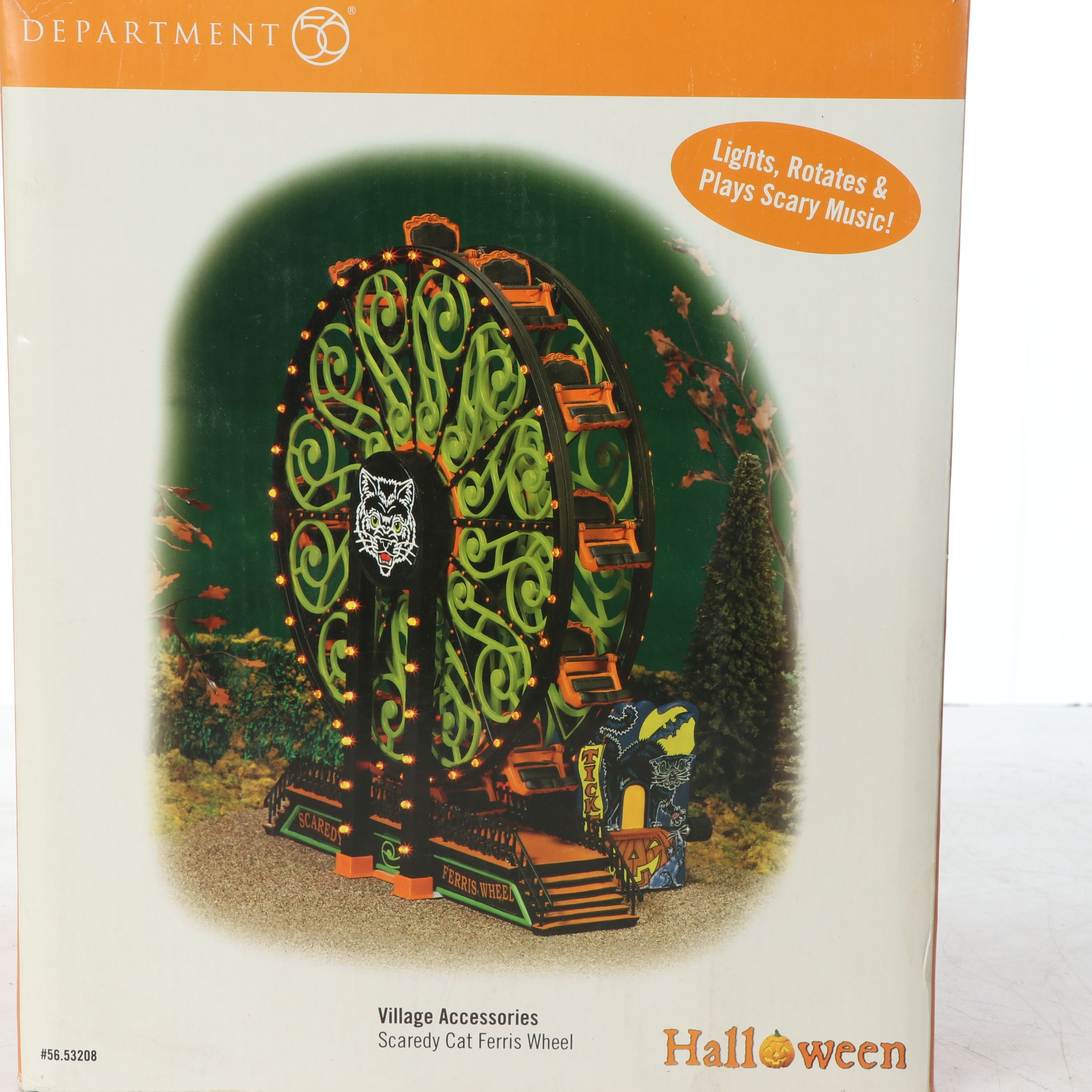Department 56 "Scaredy Cat Ferris Wheel" and More Halloween Village Décor