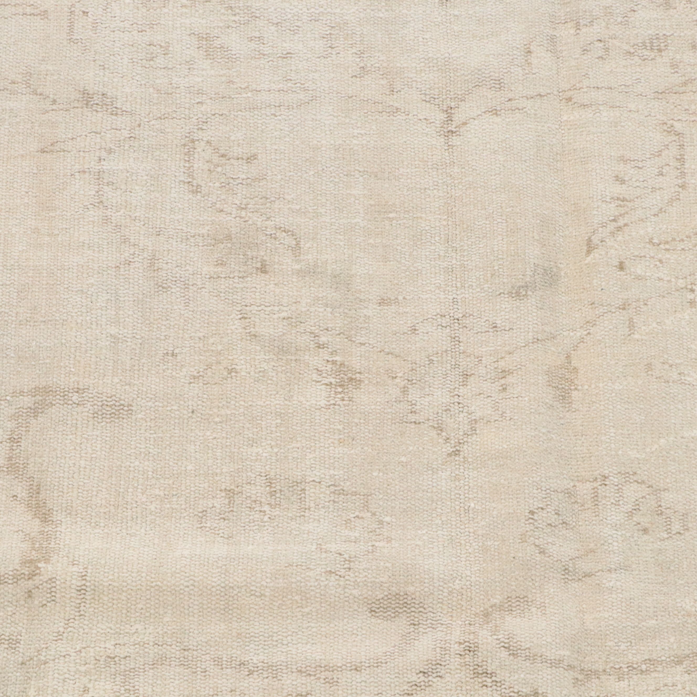 5'11 x 10'3 Hand-Knotted Turkish Oushak Area Rug