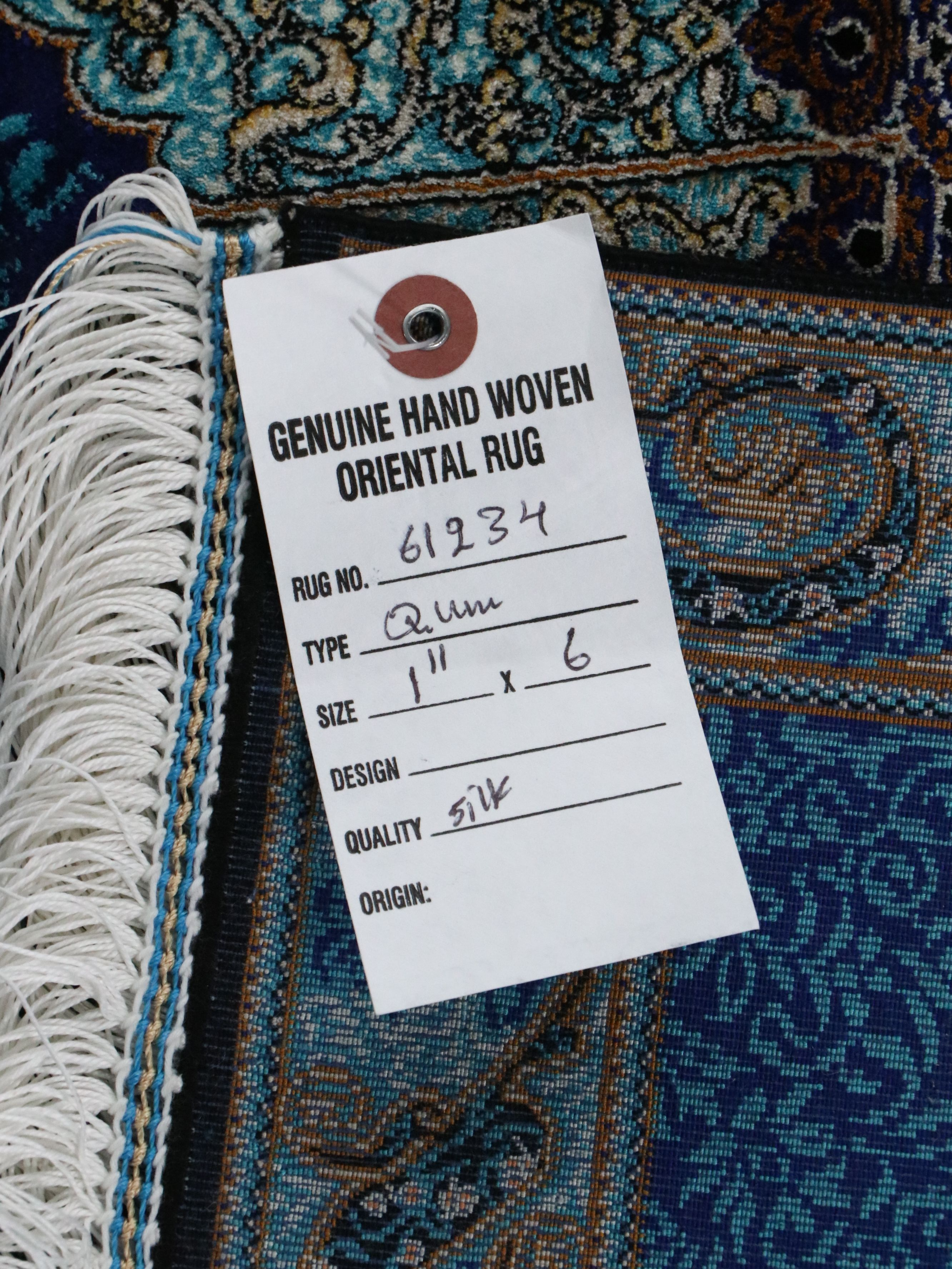 2' x 6'5 Machine Made Turkish Qom Style Carpet Runner