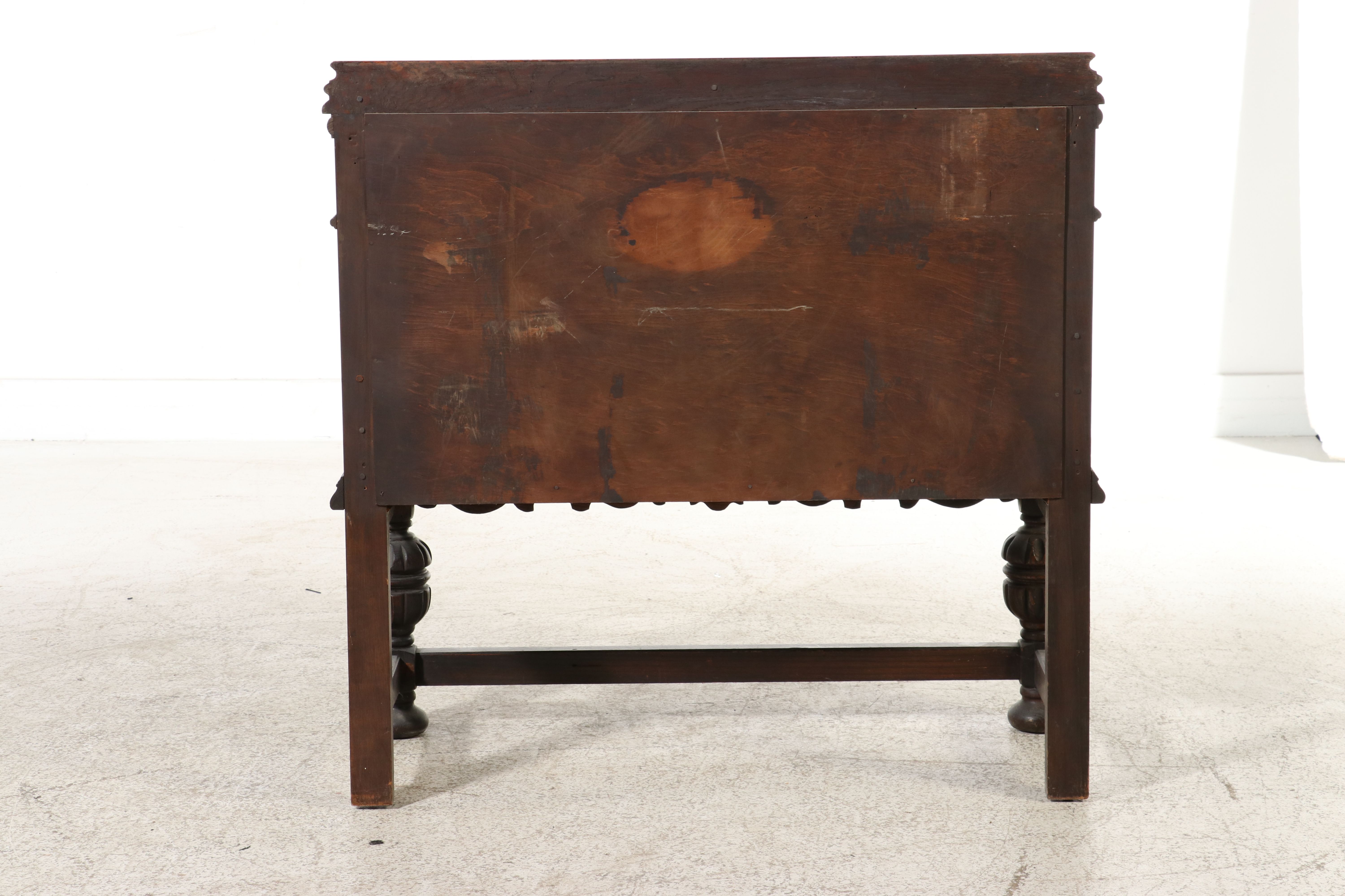 Jacobean Revival Carved Oak Buffet