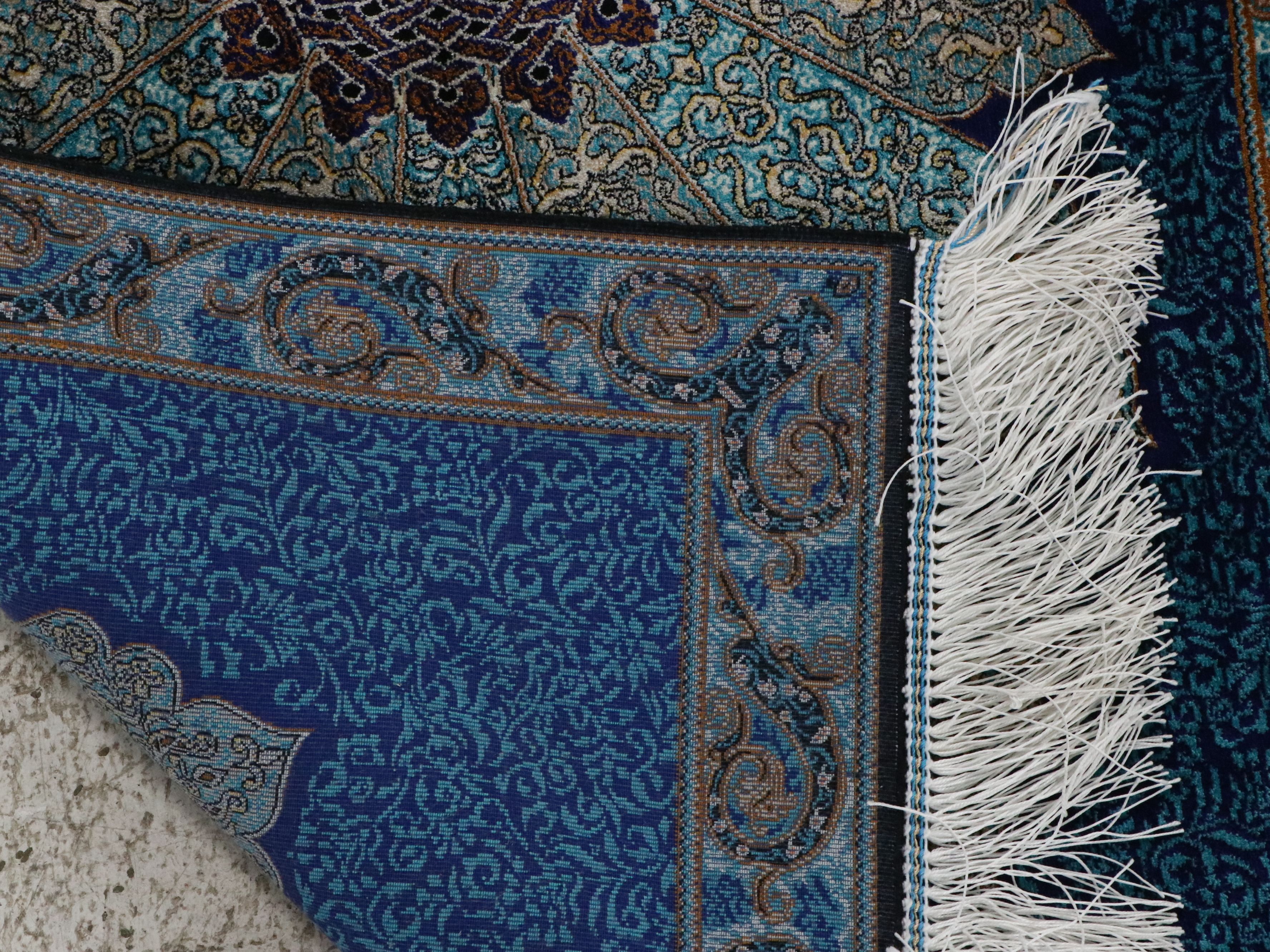 2' x 6'5 Machine Made Turkish Qom Style Carpet Runner