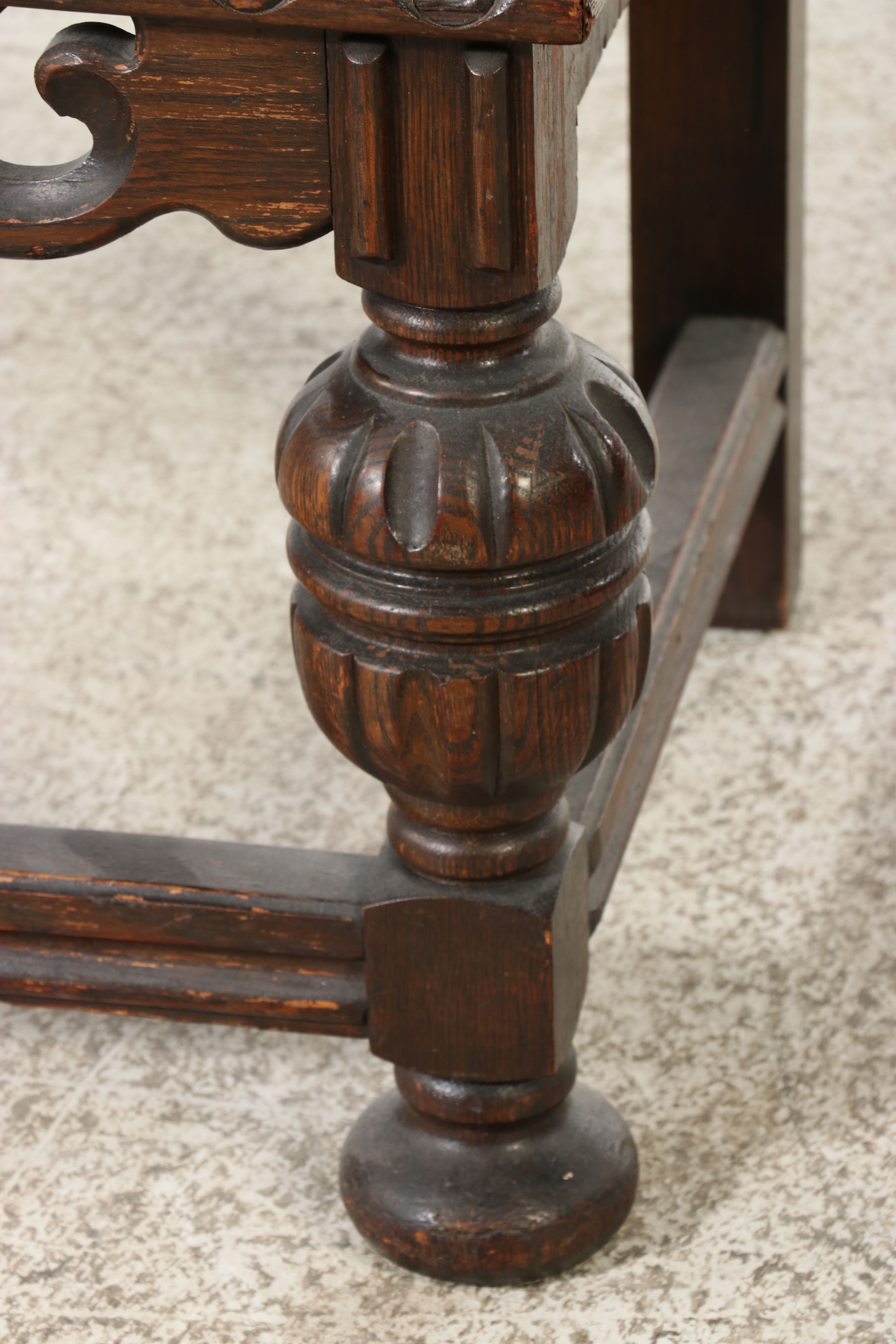 Jacobean Revival Carved Oak Buffet