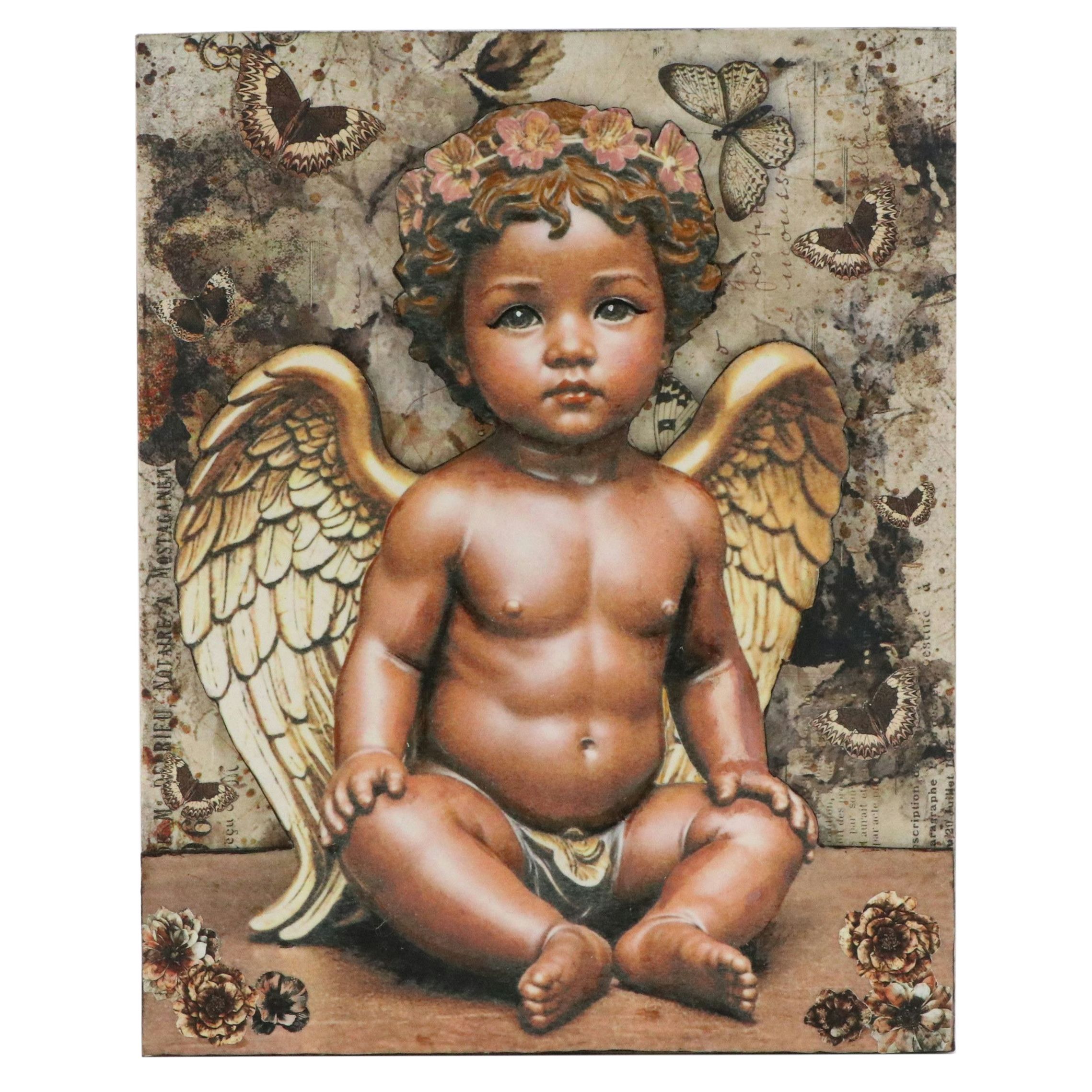 Deborah Kovacs-Sturdevant Mixed Media Assemblage "Cherub III"