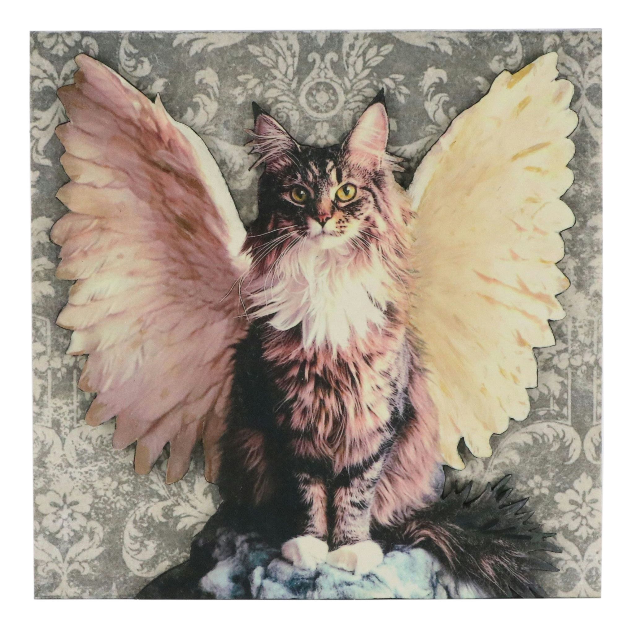 Deborah Kovacs-Sturdevant Mixed Media Assemblage "When Angels Visit"