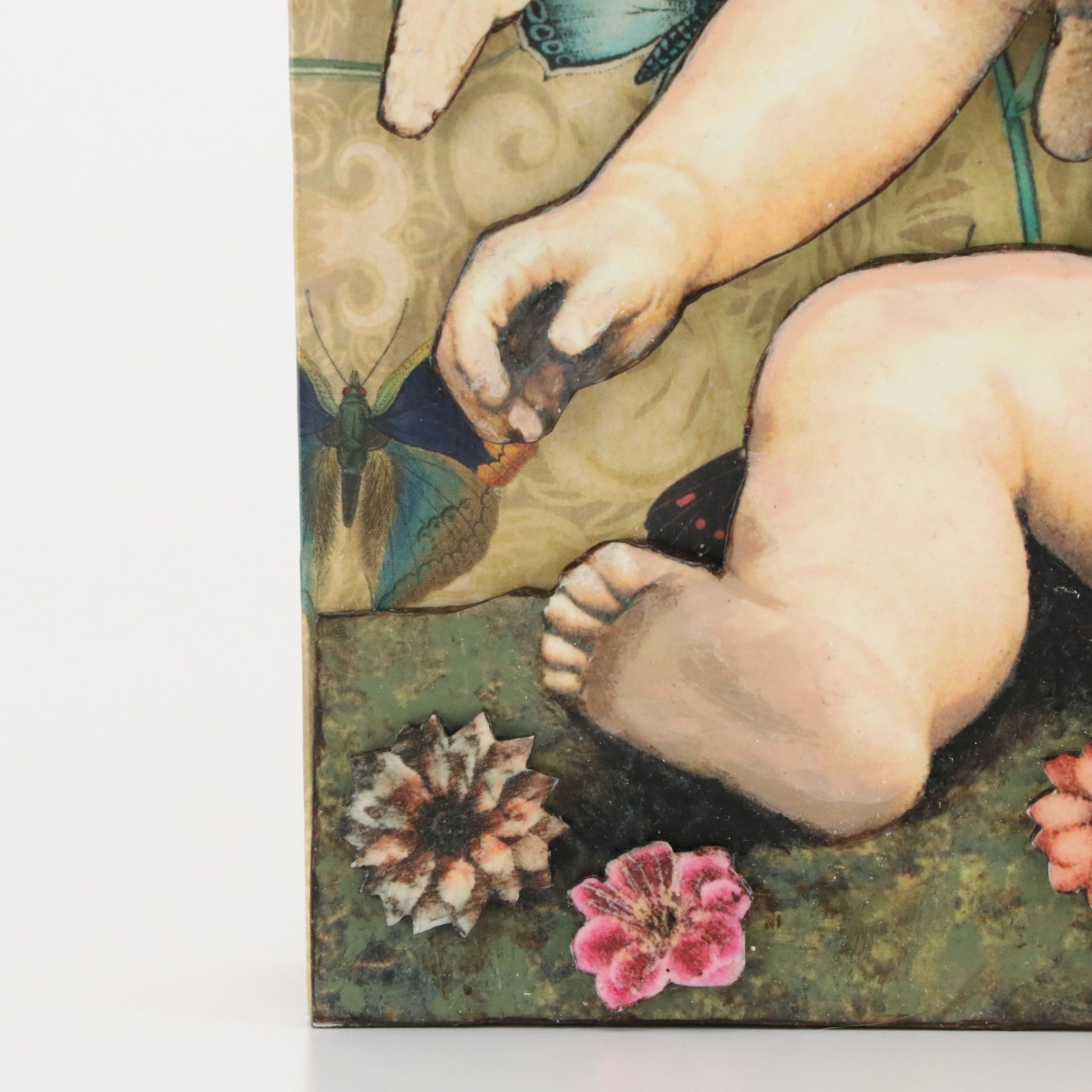 Deborah Kovacs-Sturdevant Mixed Media Assemblage "Cherub I"