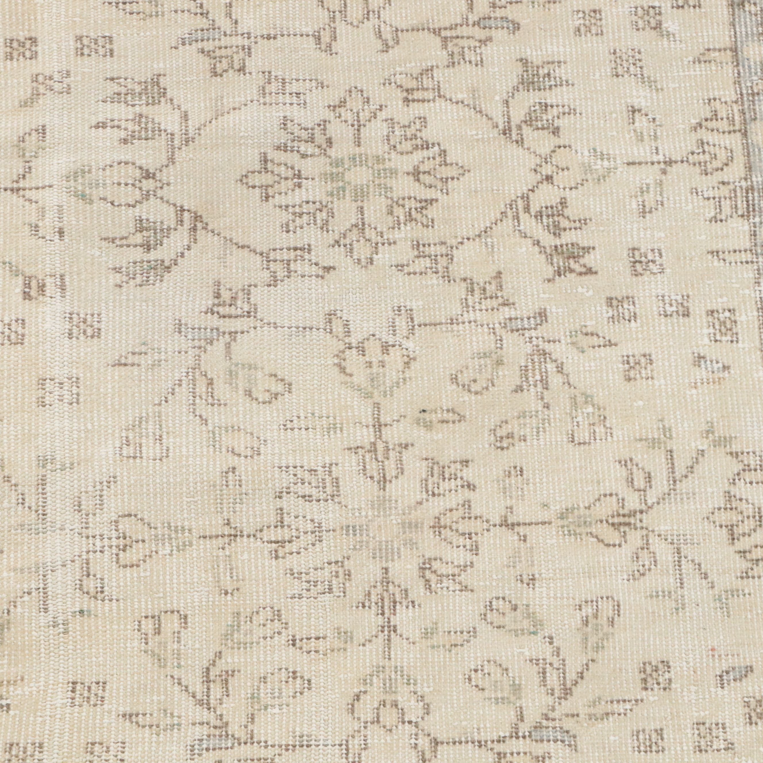 3'4 x 6'10 Hand-Knotted Turkish Oushak Area Rug