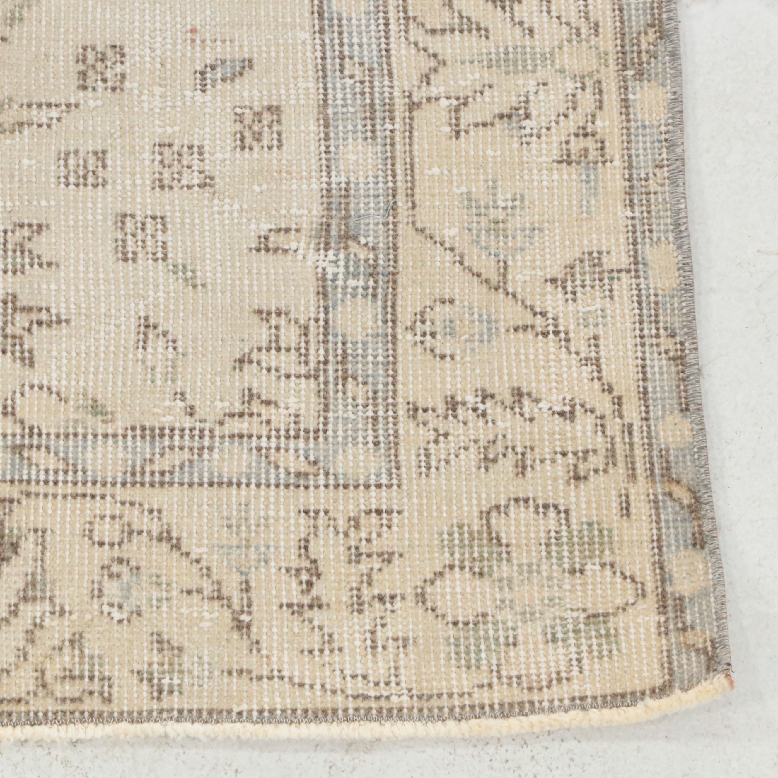 3'4 x 6'10 Hand-Knotted Turkish Oushak Area Rug