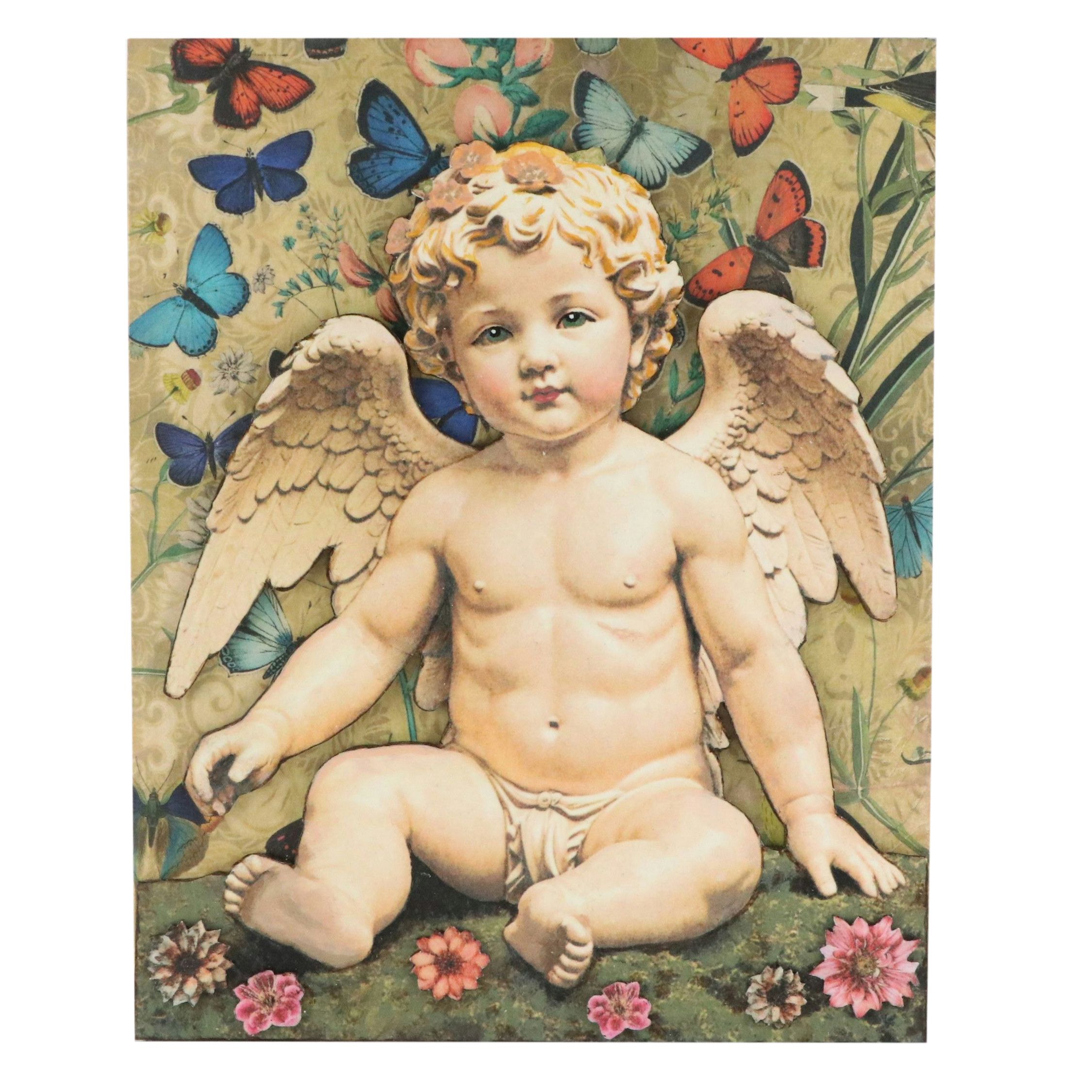 Deborah Kovacs-Sturdevant Mixed Media Assemblage "Cherub I"