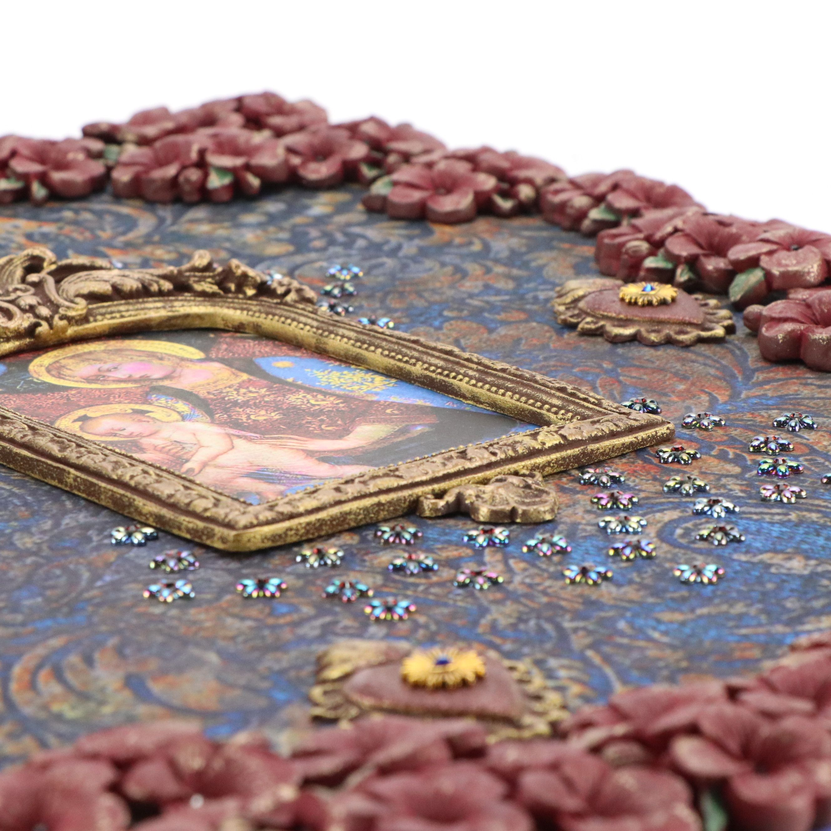 Deborah Kovacs-Sturdevant Mixed Media Assemblage "Madonna & Child," 2023